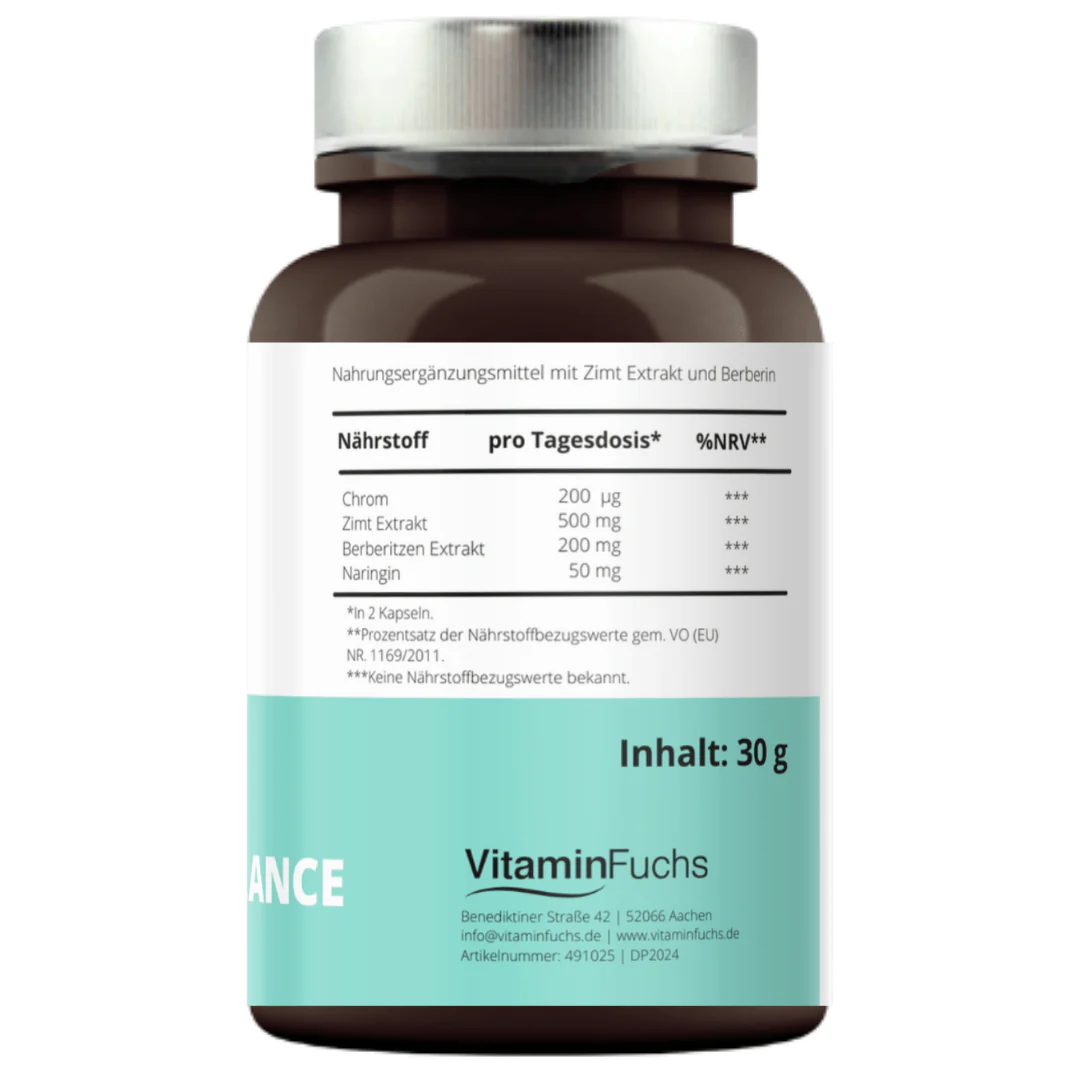 Berberin Kapseln - 60 Kapseln - Sugar Balance VitaminFuchs - Image 4