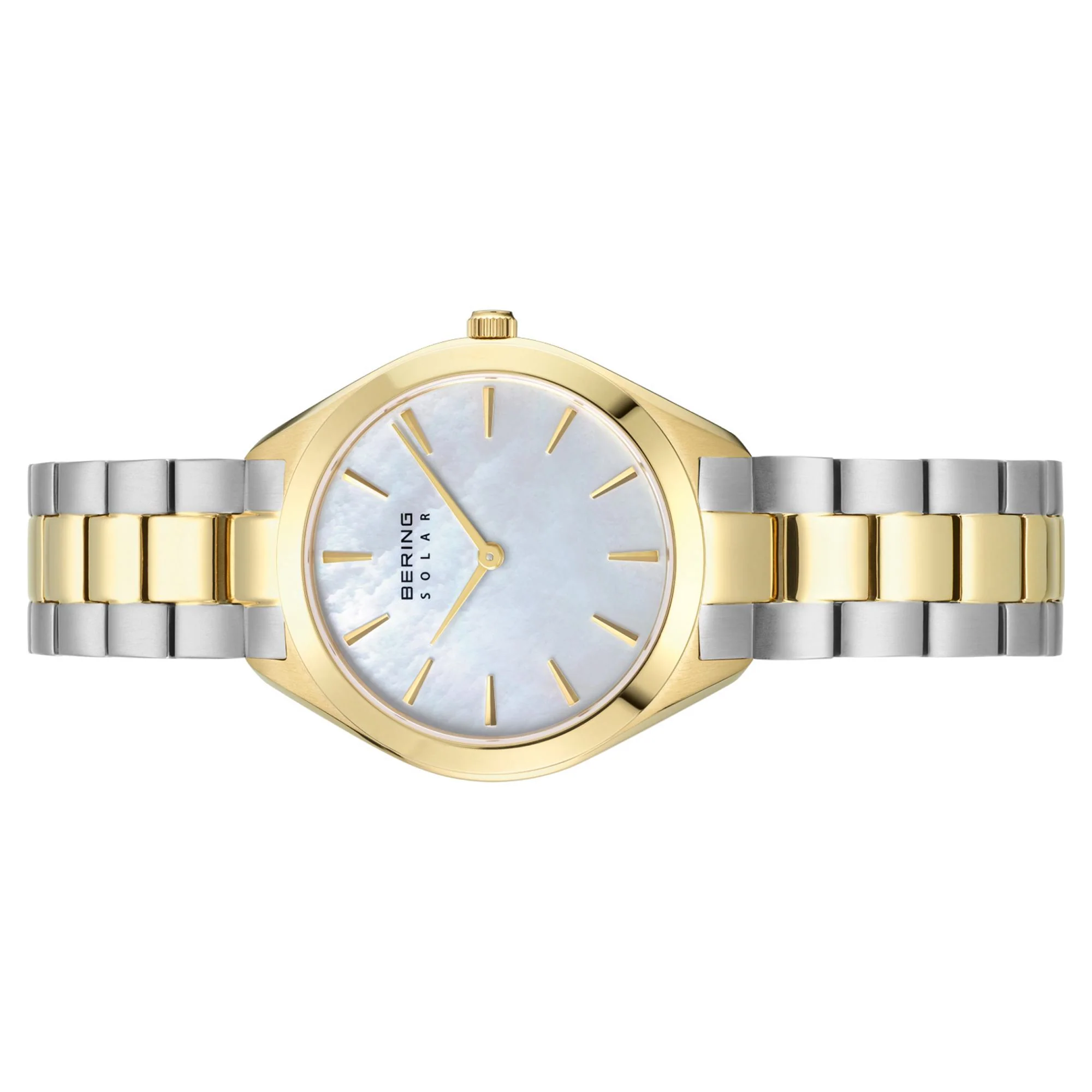 Bering Damen Uhr Armbanduhr Solar Bicolor - 17331-710 Edelstahl - Image 2