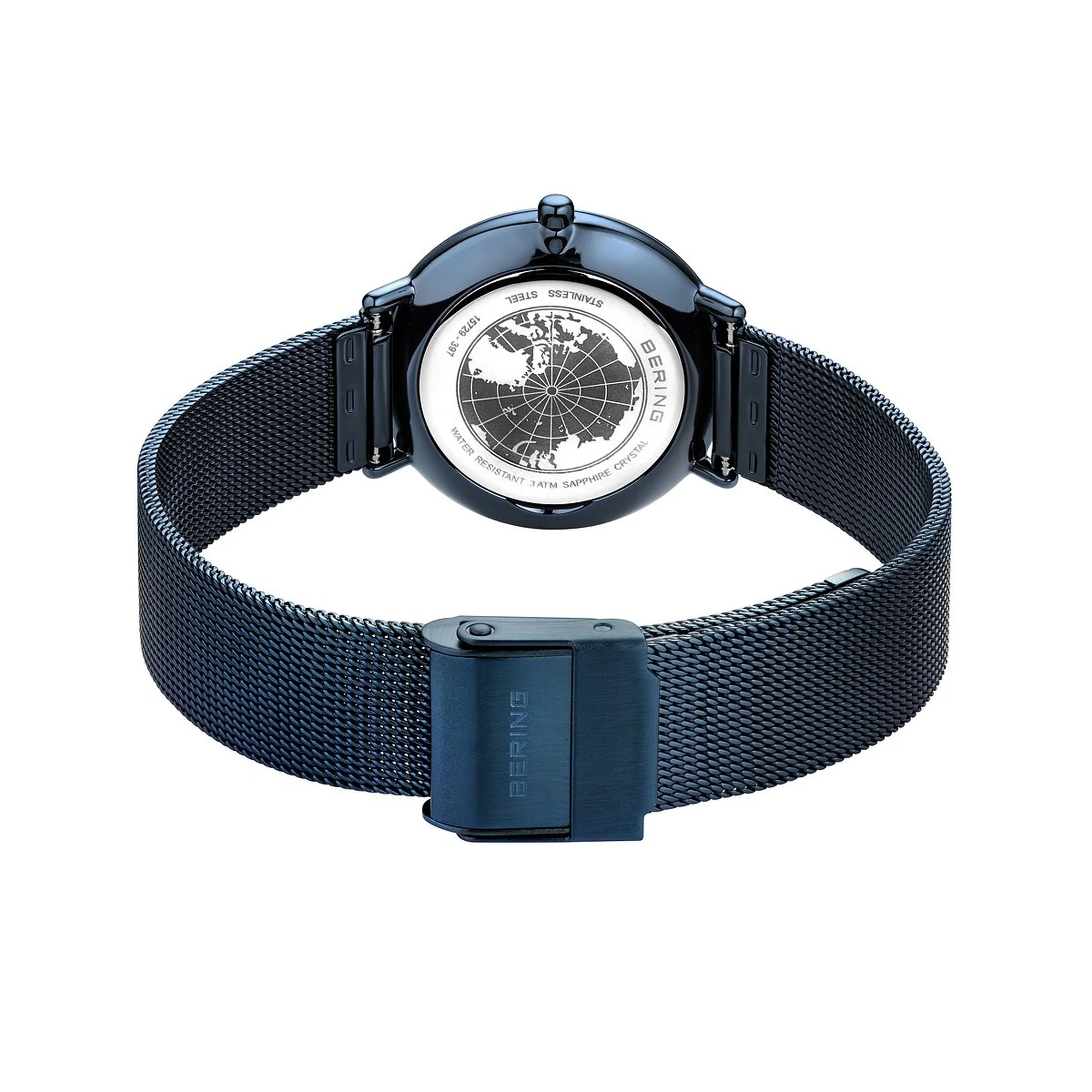 Bering Damen Uhr Armbanduhr Ultra-Slim Blau - 15729-397 Edelstahl - Image 4