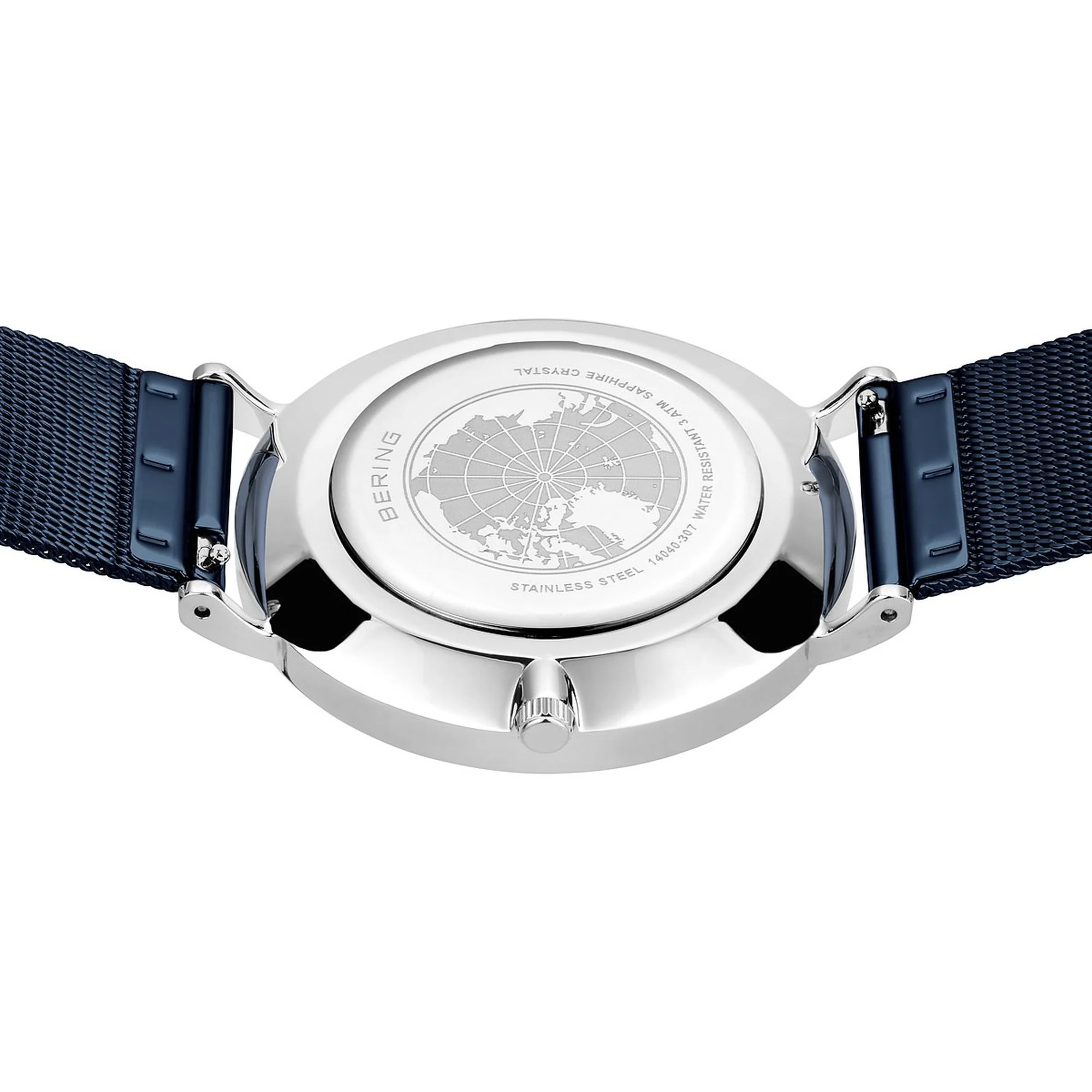 Bering Herren Uhr Armbanduhr Classic Small Second Blau - 14040-307 Edelstahl - Image 3