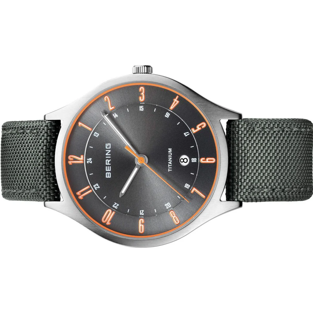 Bering Herren Uhr Armbanduhr Titan Ultra Slim - 11739-879 Textil - Image 2