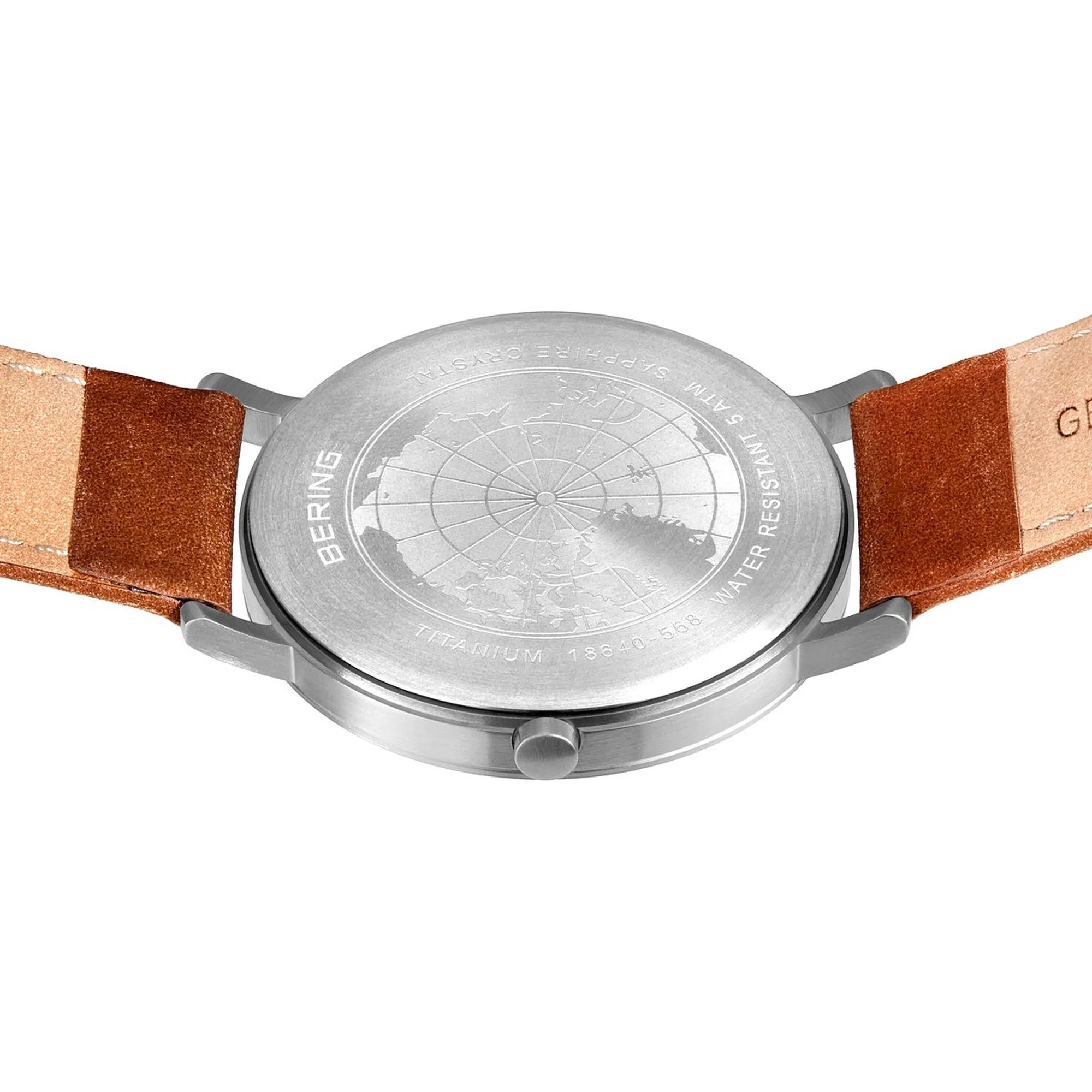 Bering Herren Uhr Armbanduhr Titanium  - 18640-568 Leder - Image 3