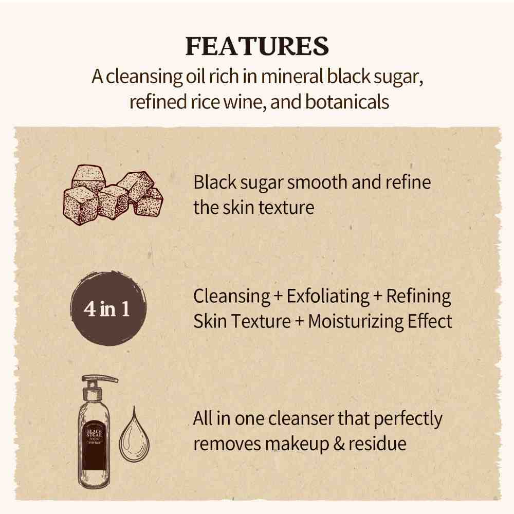 Black Sugar Perfect Cleansing Oil - 200 ml - Image 2