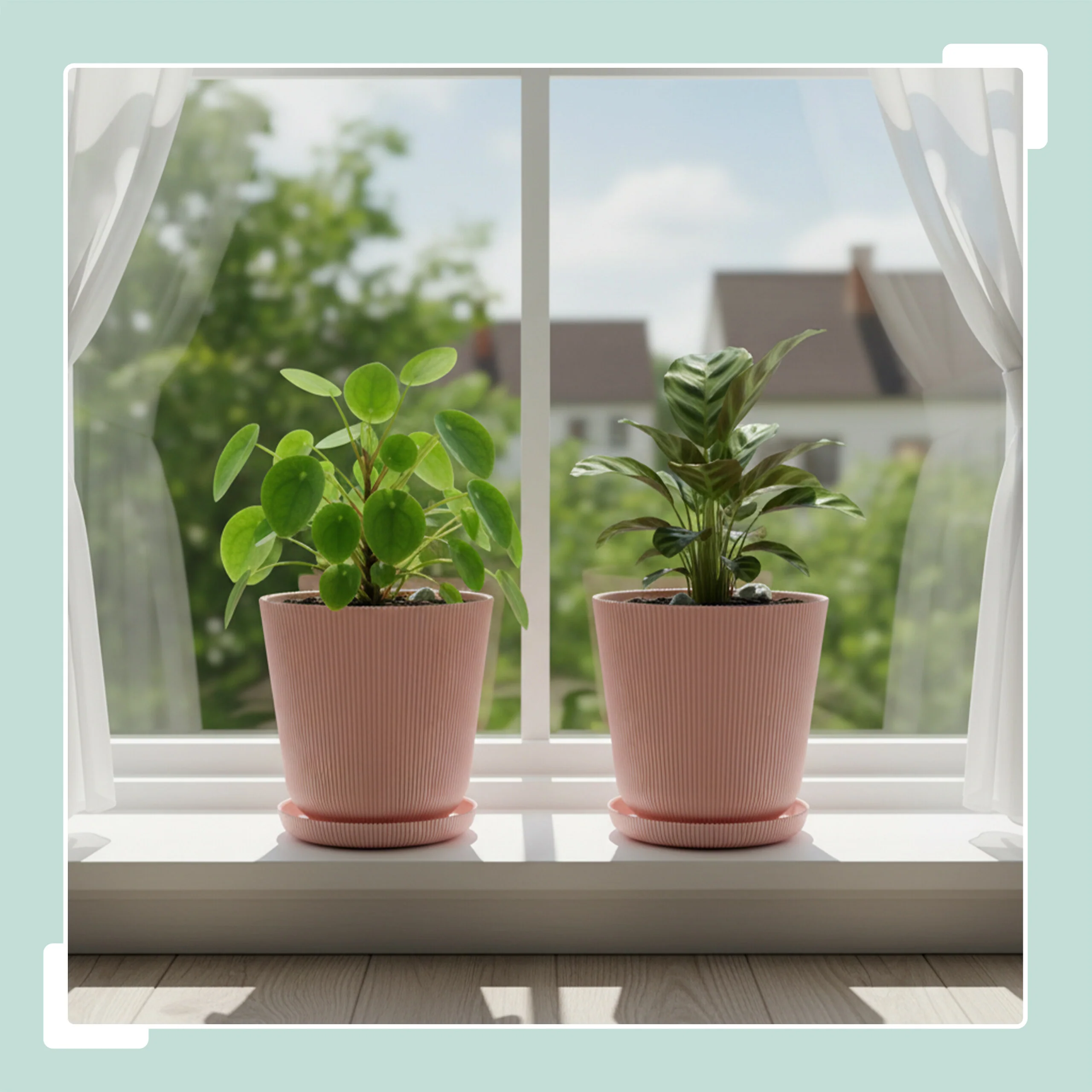 Blumentopf mit Untersetzer 2er Set - Image 18
