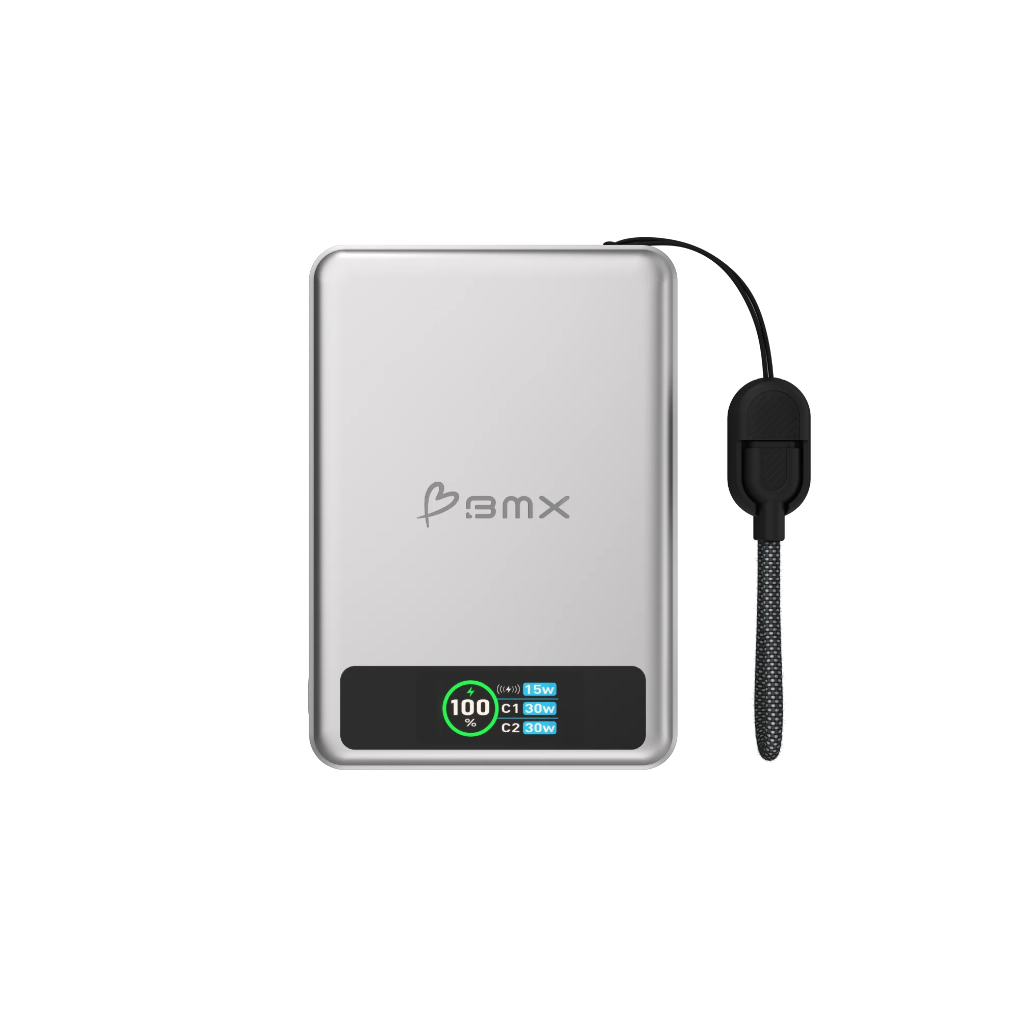 BMX SolidSafe 10K Solid-State Magnet Powerbank Silber