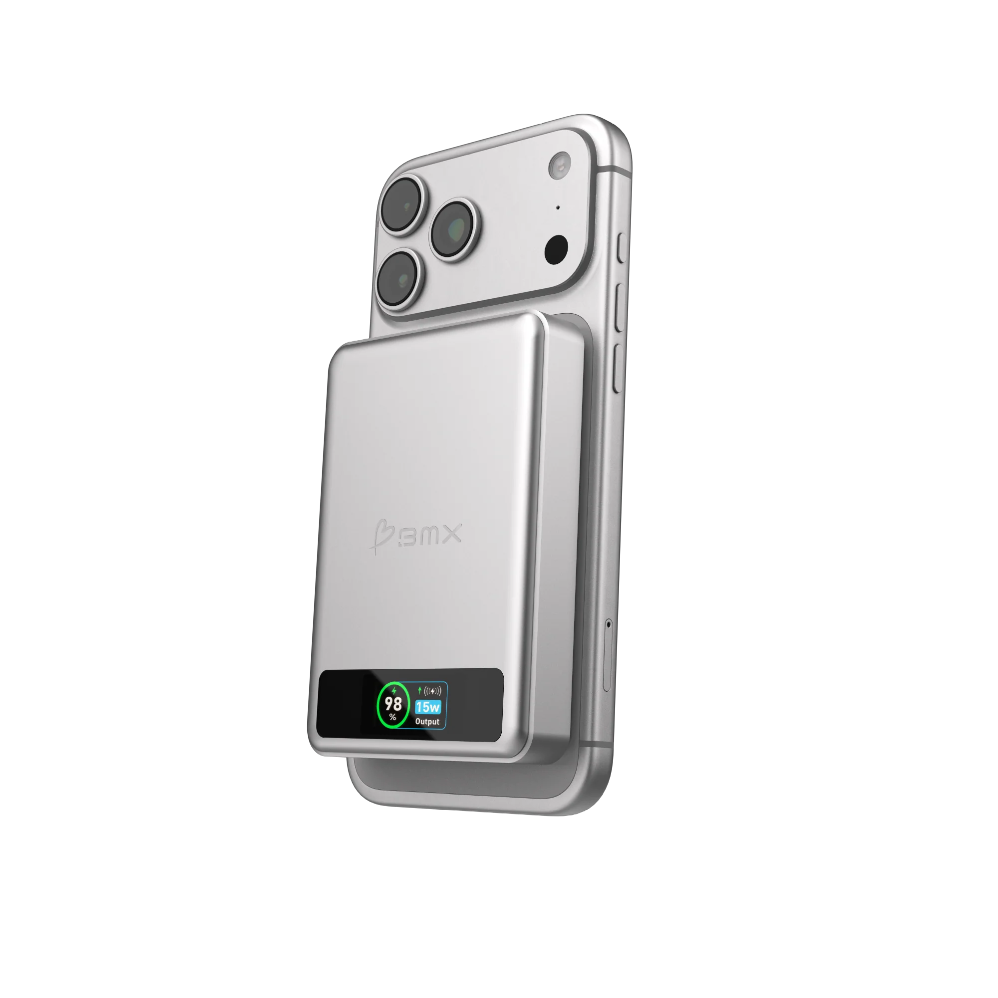 BMX SolidSafe 10K Solid-State Magnet Powerbank Silber - Image 4