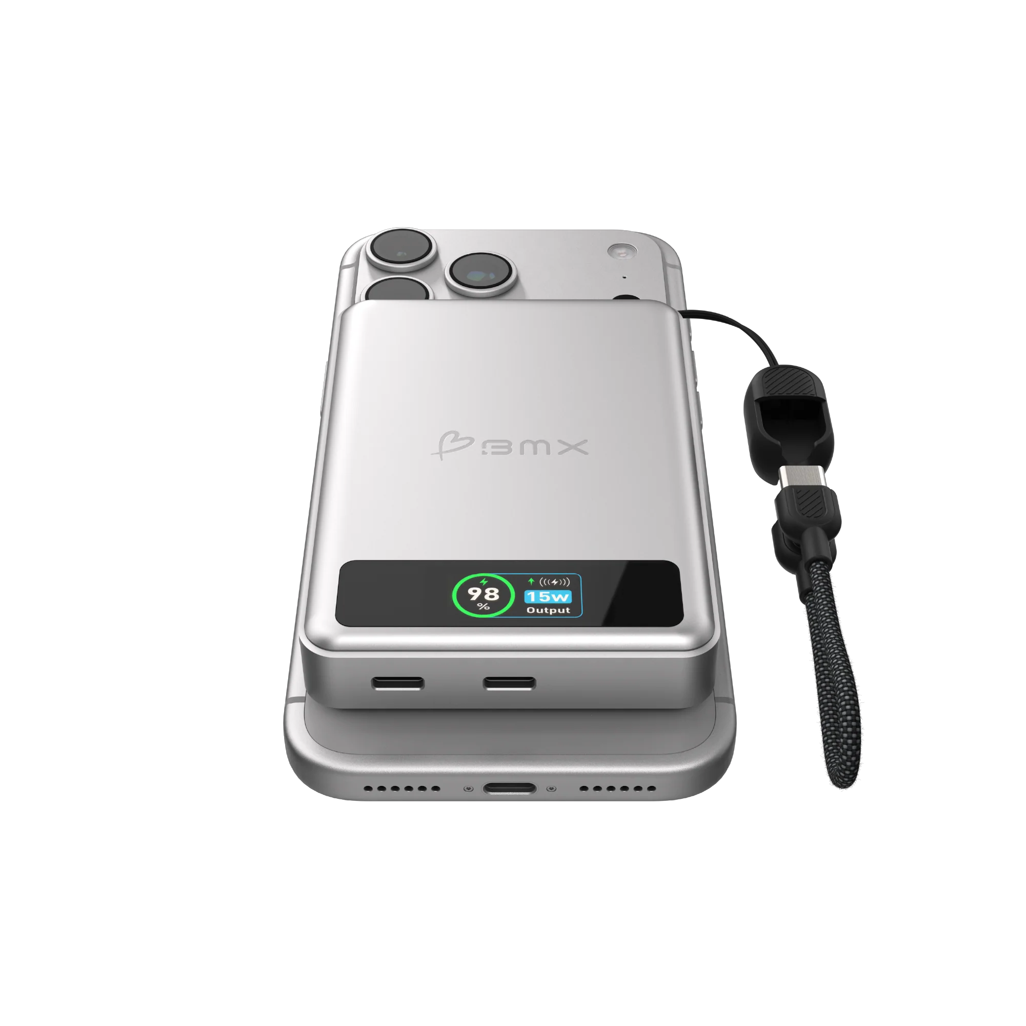 BMX SolidSafe 10K Solid-State Magnet Powerbank Silber - Image 6