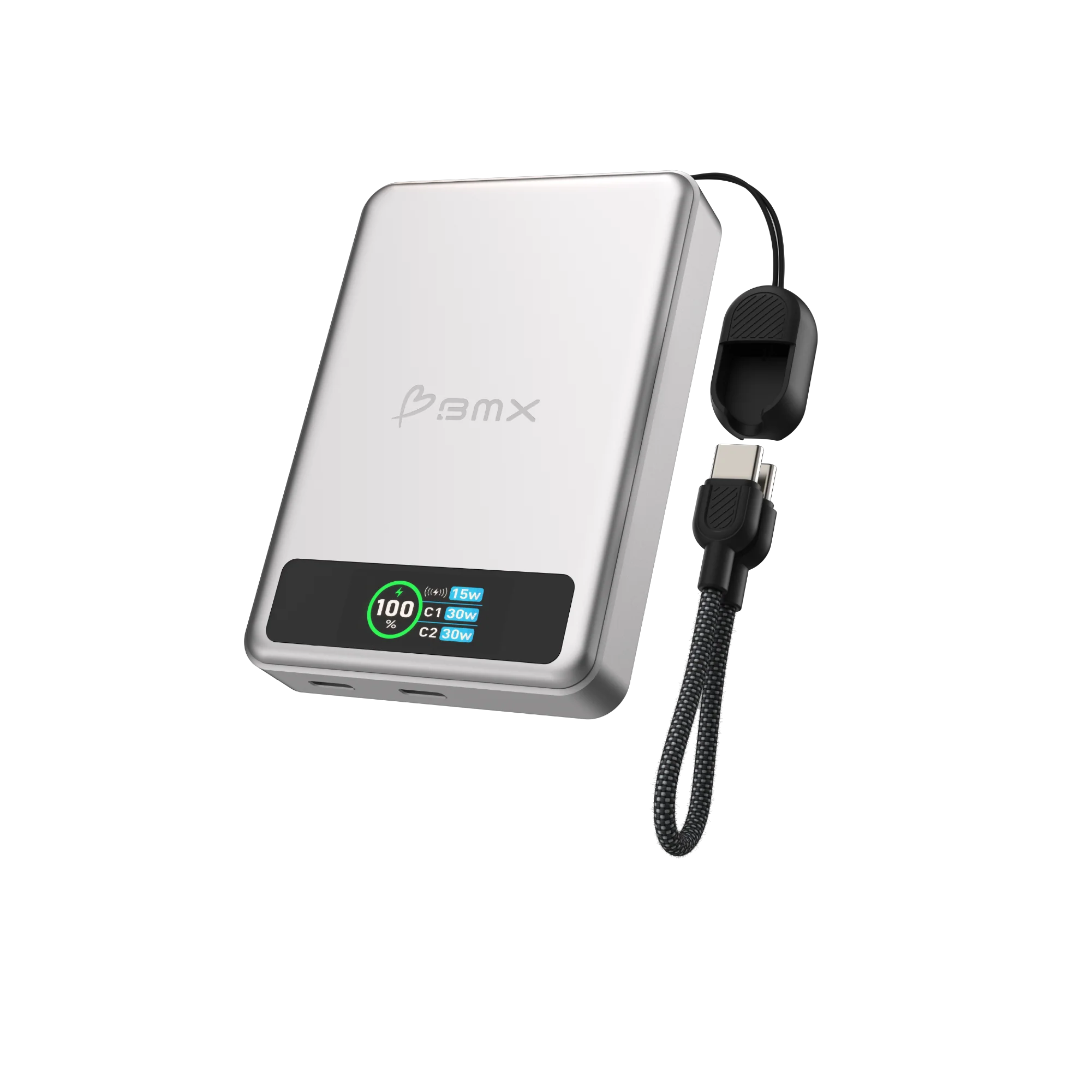 BMX SolidSafe 10K Solid-State Magnet Powerbank Silber - Image 7