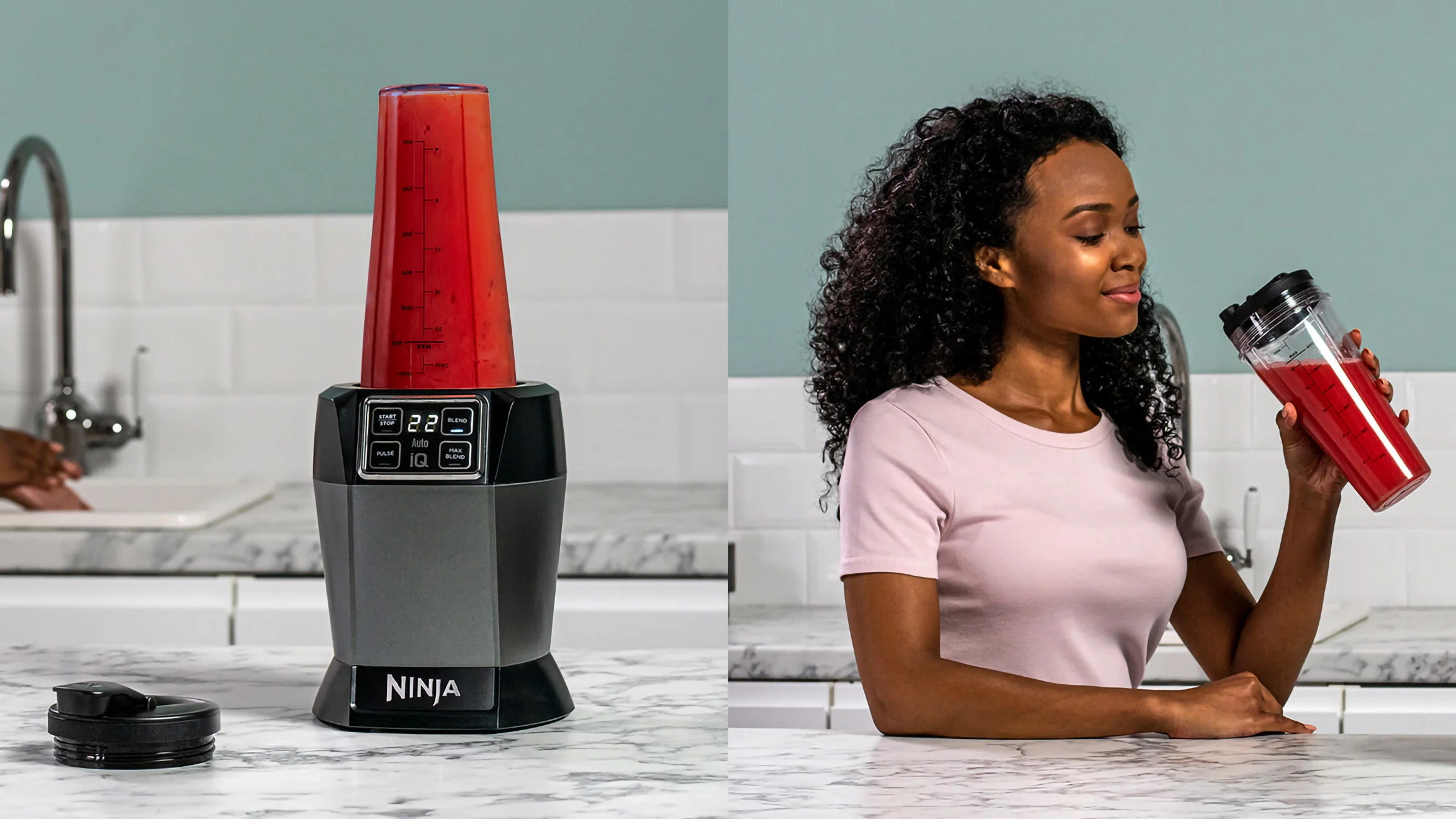 Ninja BN495EU Grau/Schwarz Standmixer - 1000 Watt, Auto-IQ, 700 ml Becher - Image 5