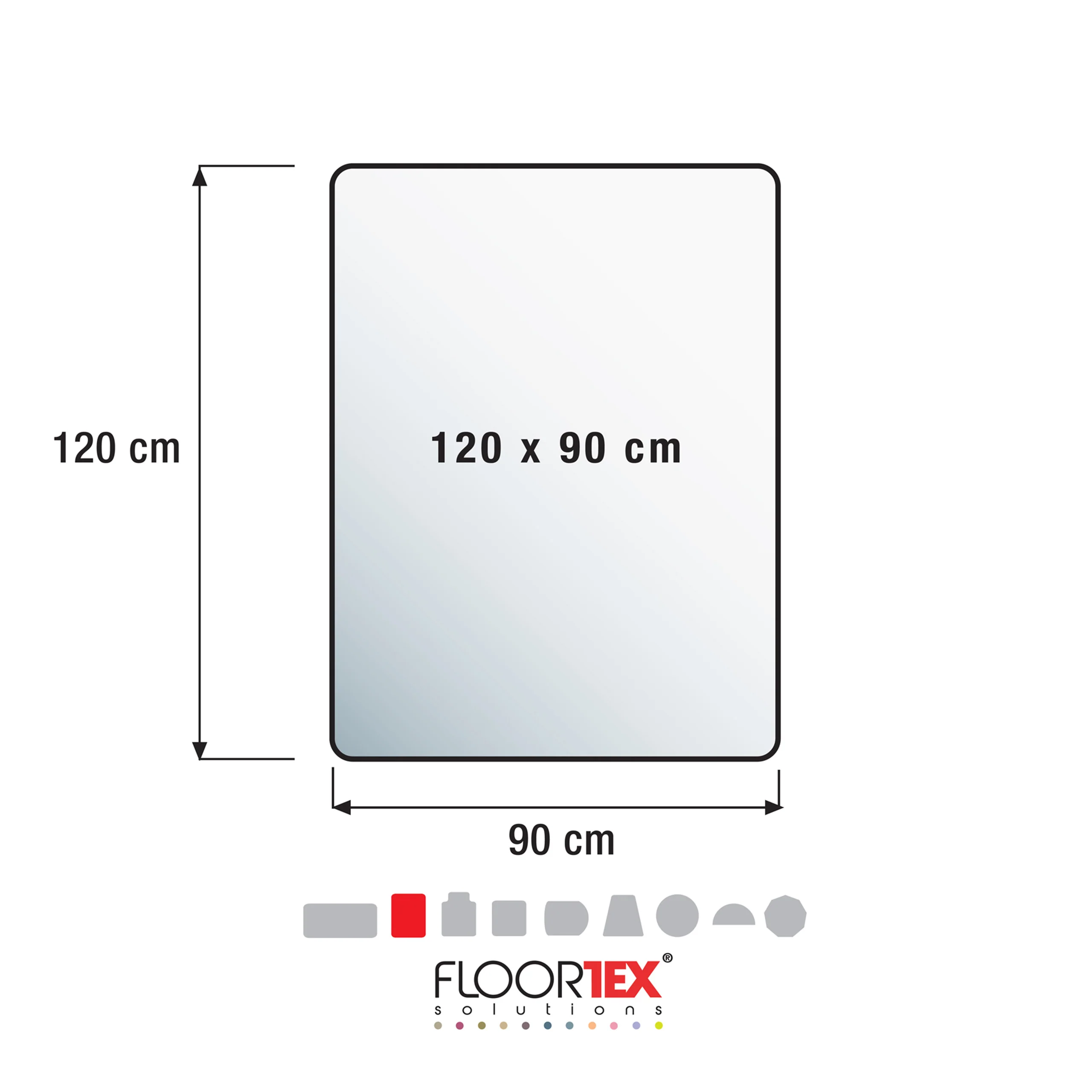 Bodenschutzmatte ULTIMAT II 120 x 90 cm für Teppichböden - Image 8