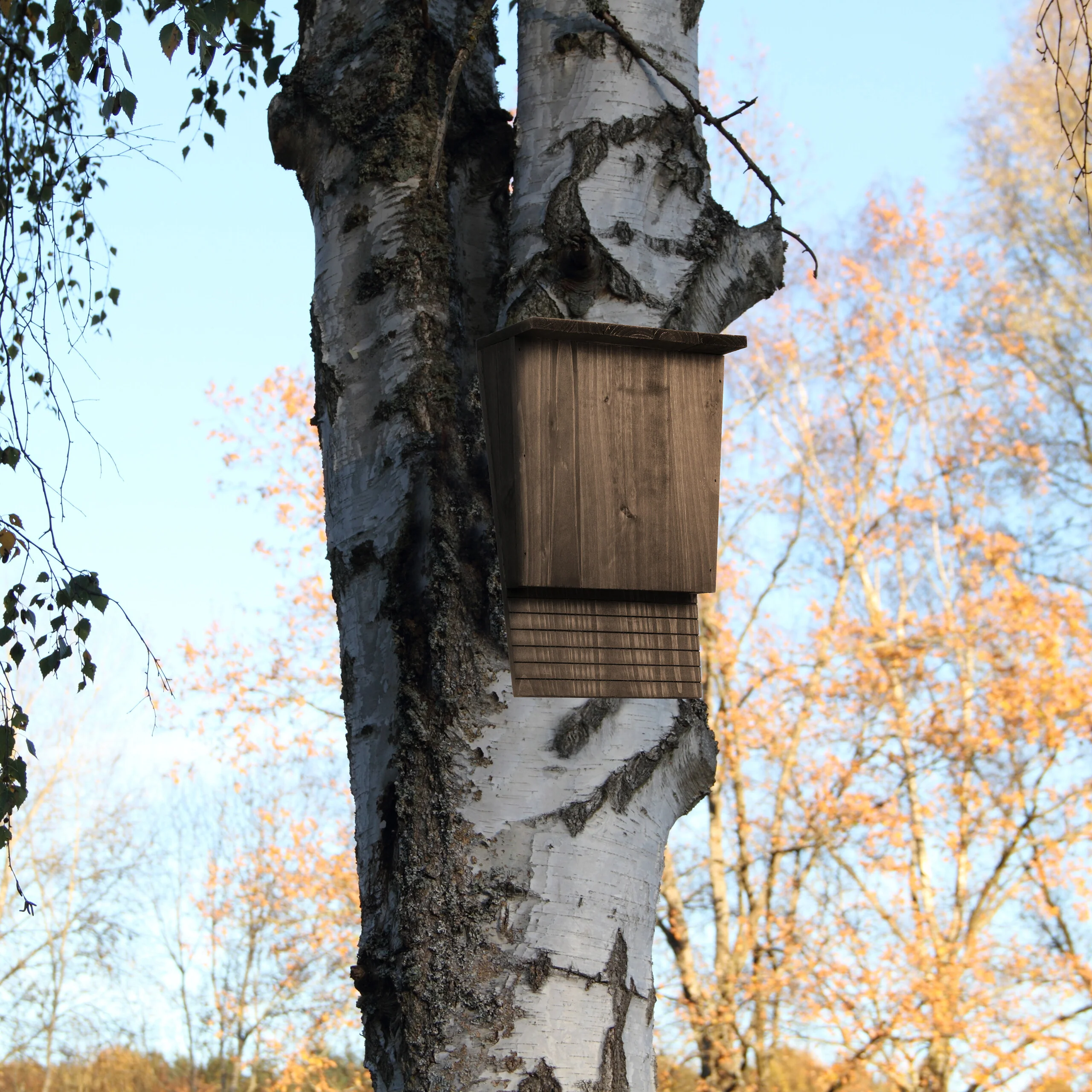 Brauner Fledermauskasten aus Holz - Image 2