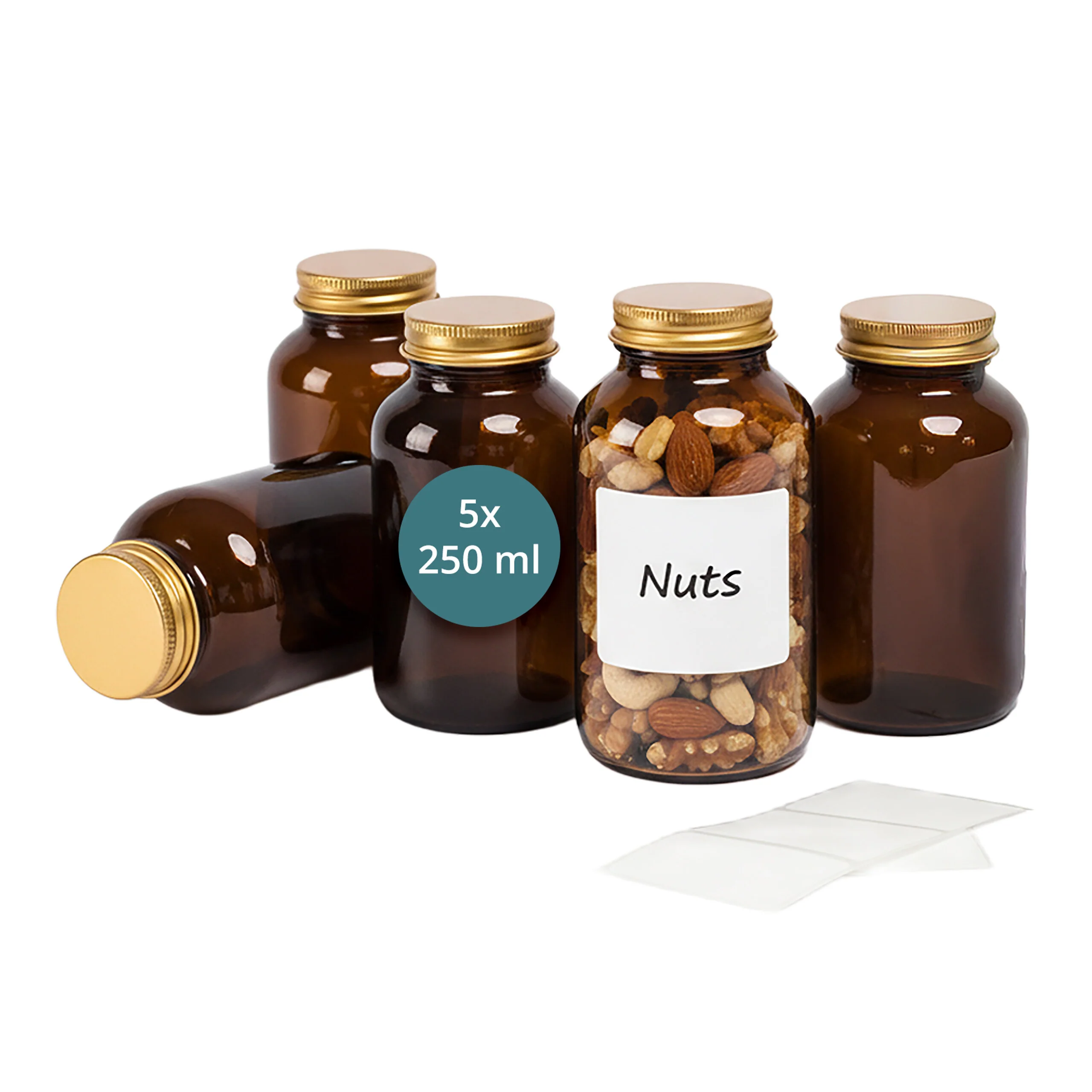 Braungläser 5er Set 250ml
