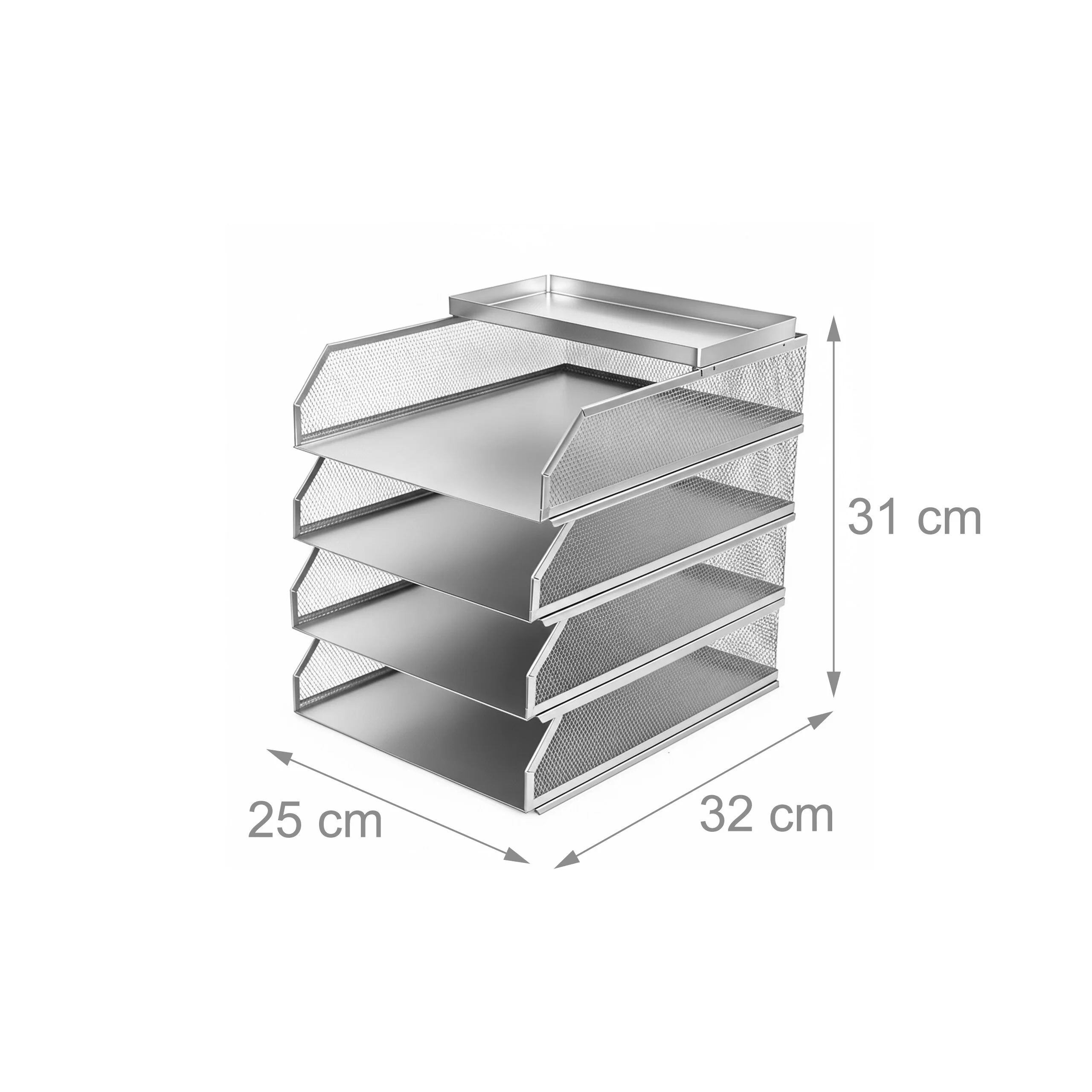 Briefablage Metall 4 Fächer - Image 10
