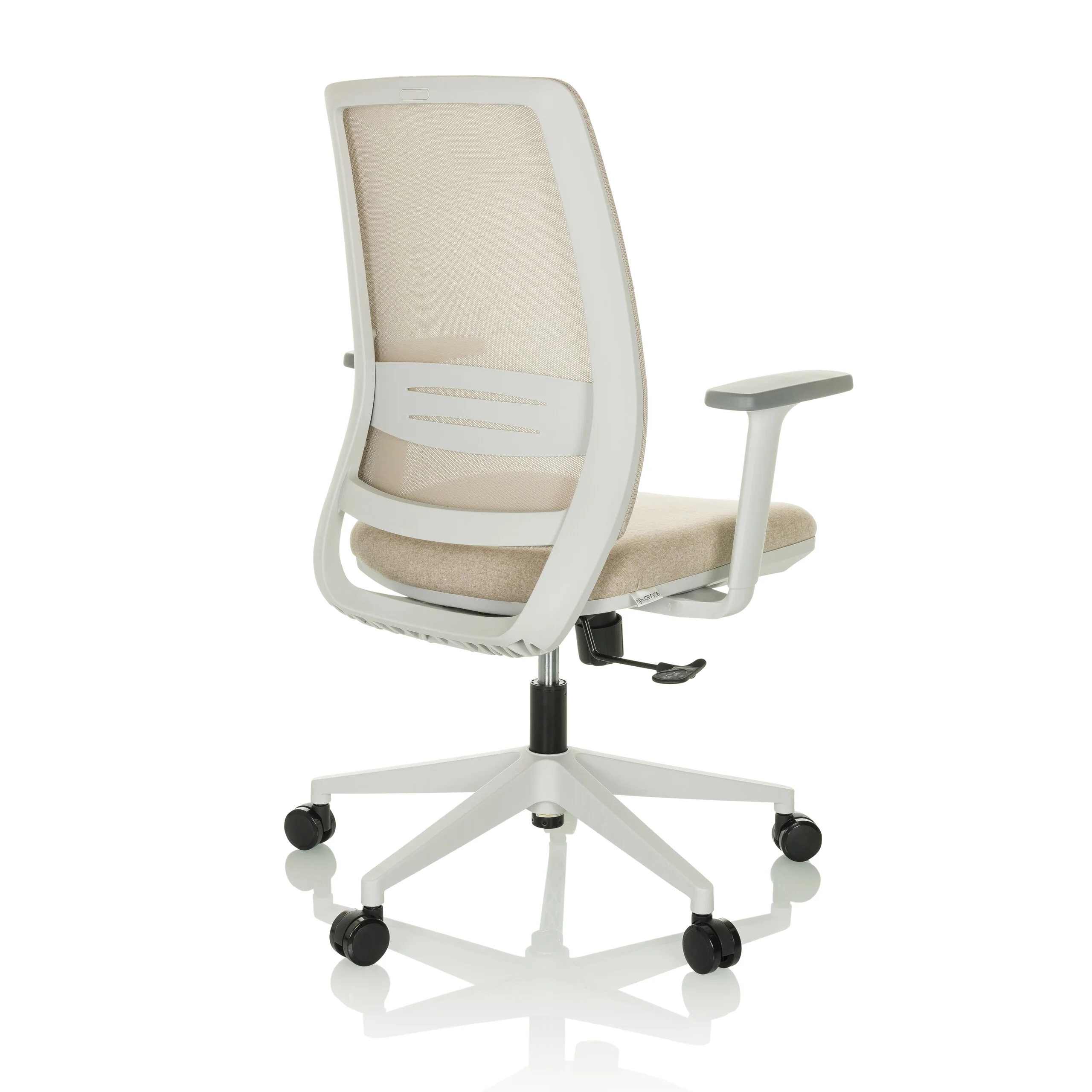 Bürostuhl / Drehstuhl PROFONDO ECO W Netzstoff / Stoff beige hjh OFFICE - Image 11