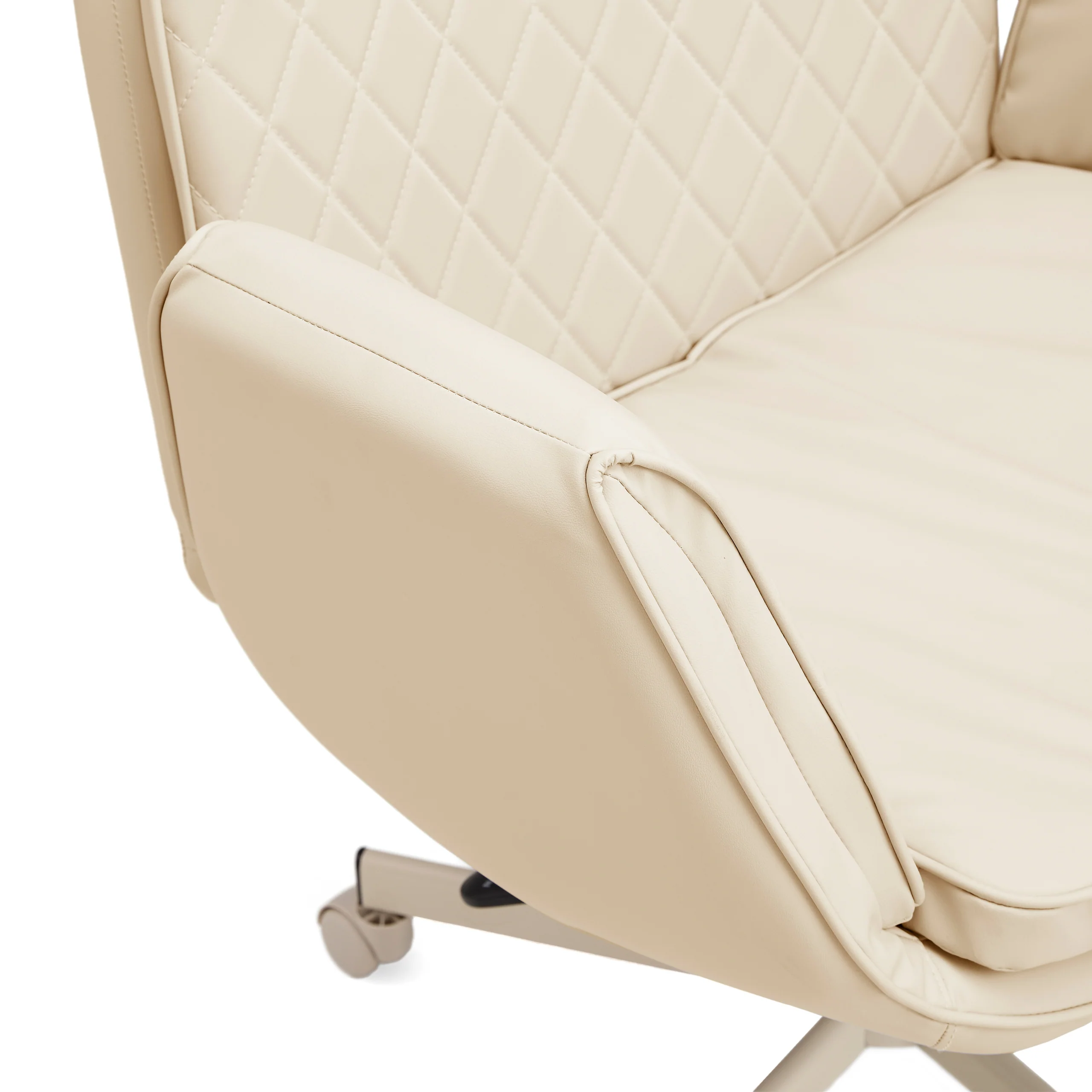 Bürostuhl Schneidersitz / Drehstuhl Criss Cross 10 PU beige hjh LIVING - Image 12