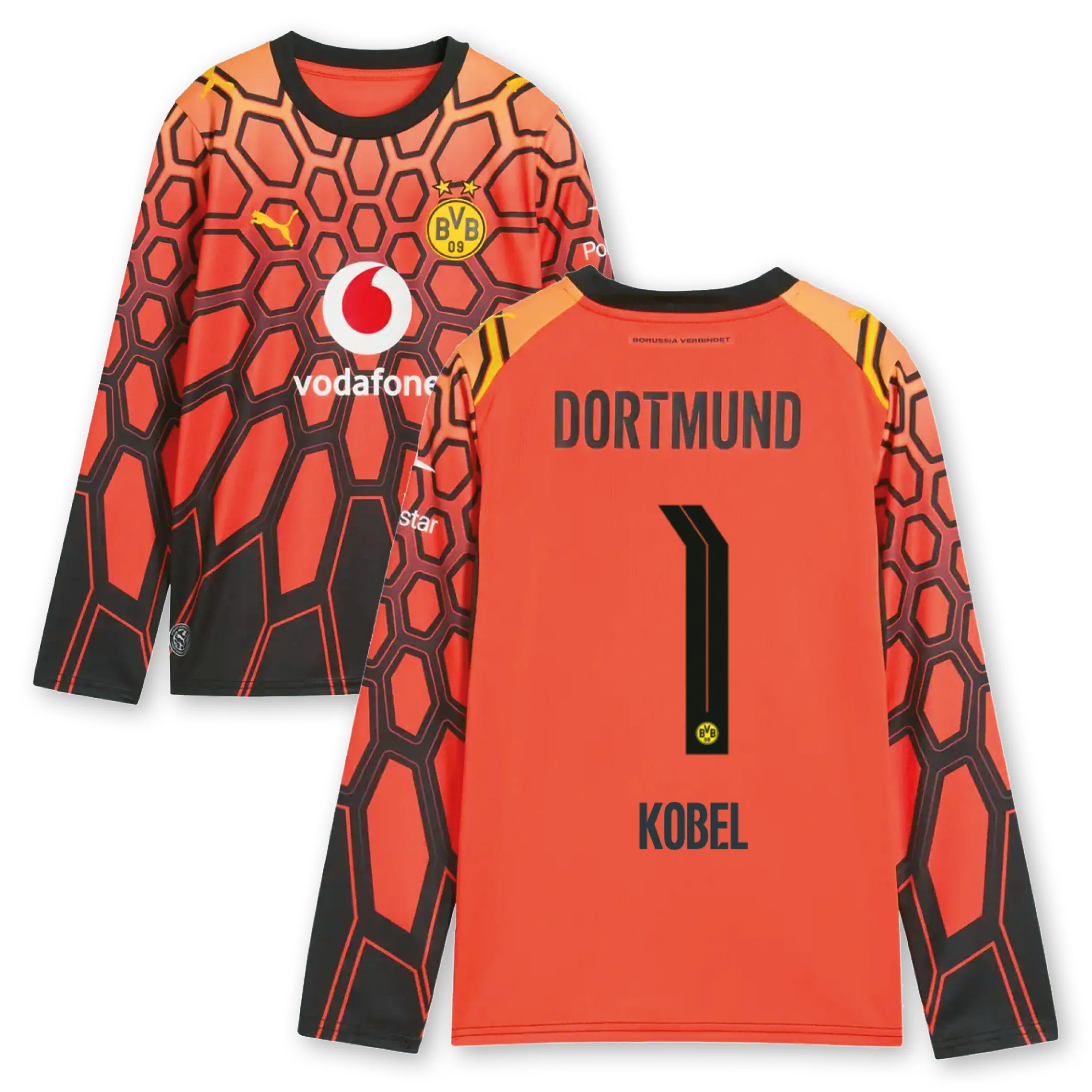 BVB Torwarttrikot Kinder orange Kobel Saison 2026/27 - Image 4