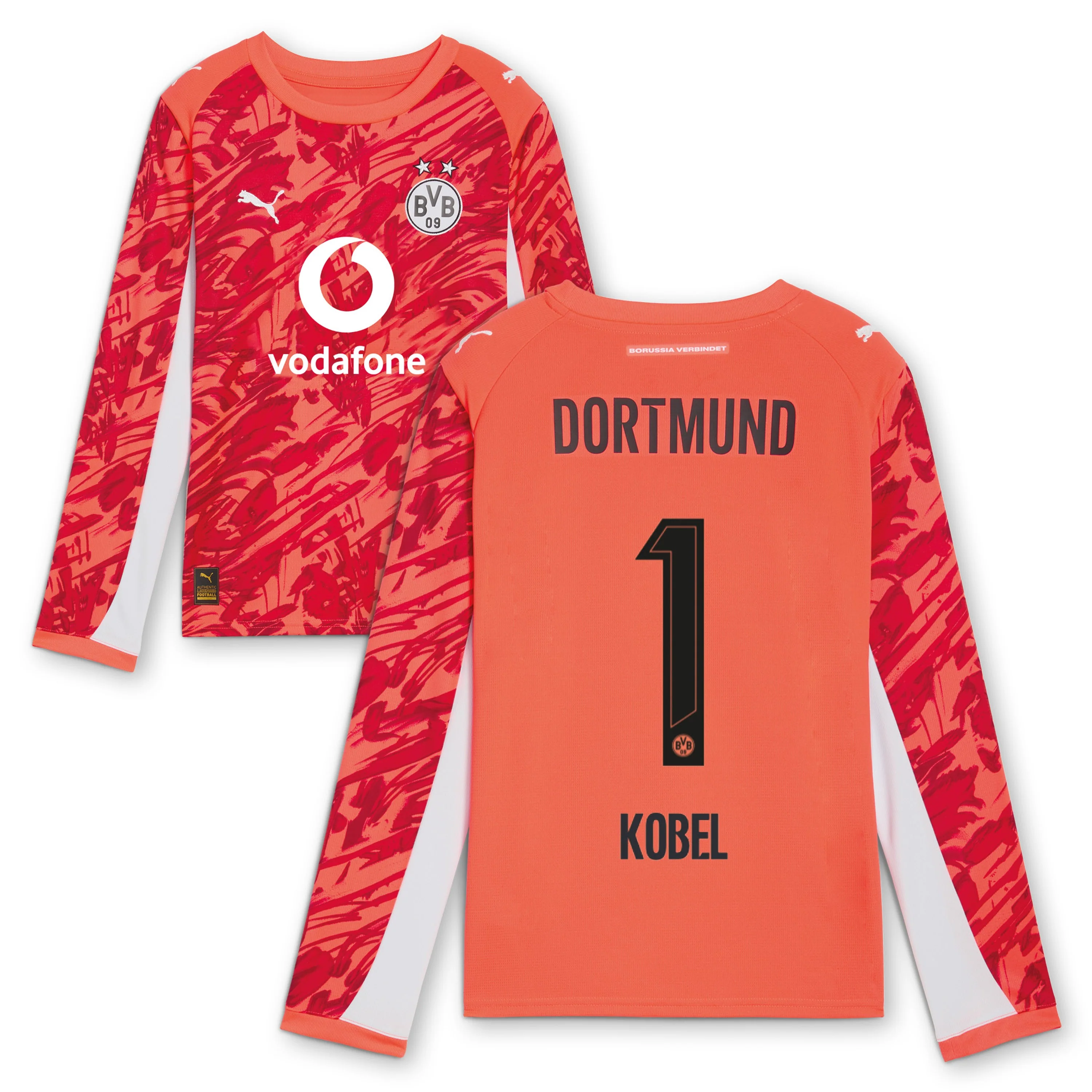 BVB Torwarttrikot Kinder rot Kobel Saison 2025/26 - Image 3