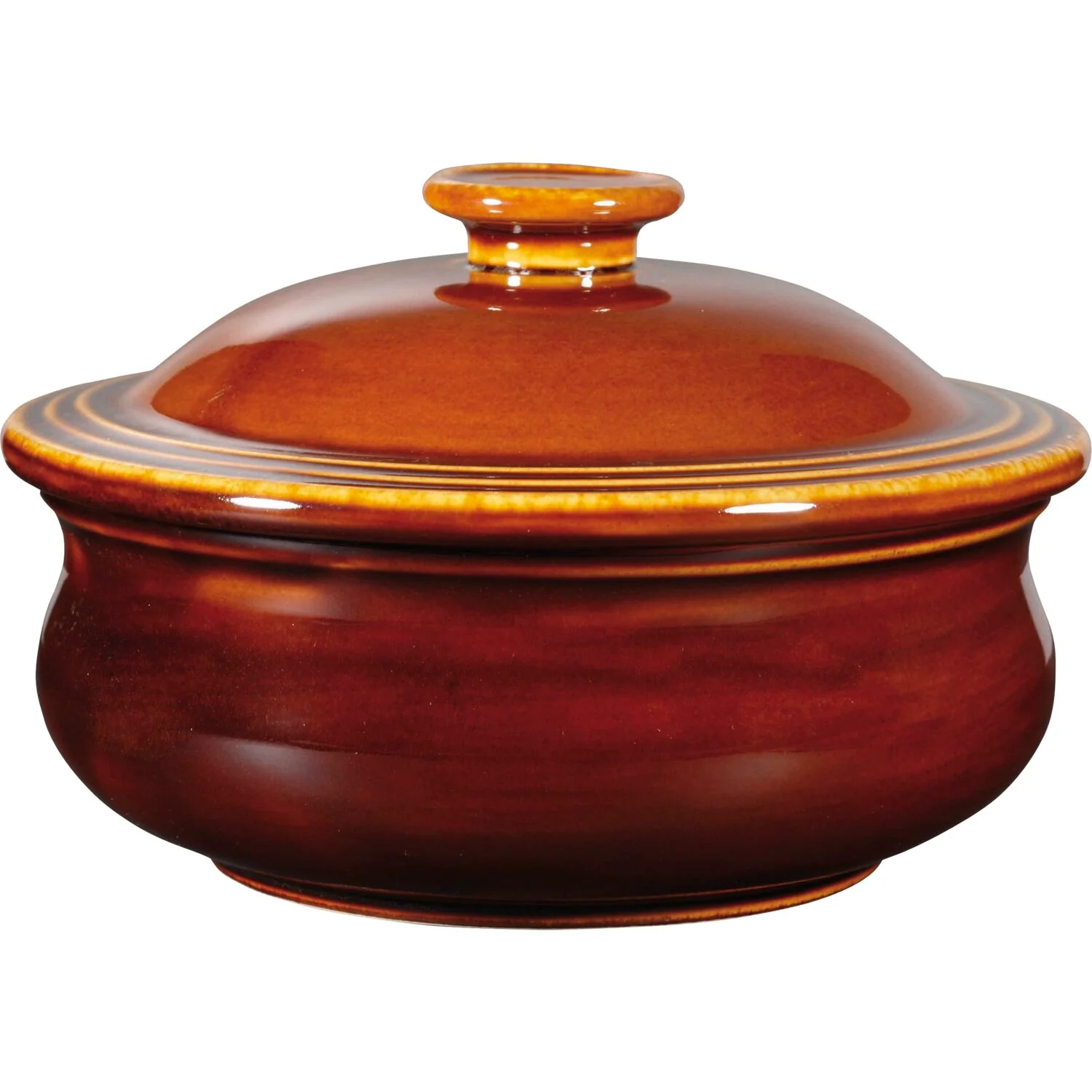 CHURCHILL Art de Cuisine Rustics Schmortopf mit Deckel, ø: 140 mm, braun