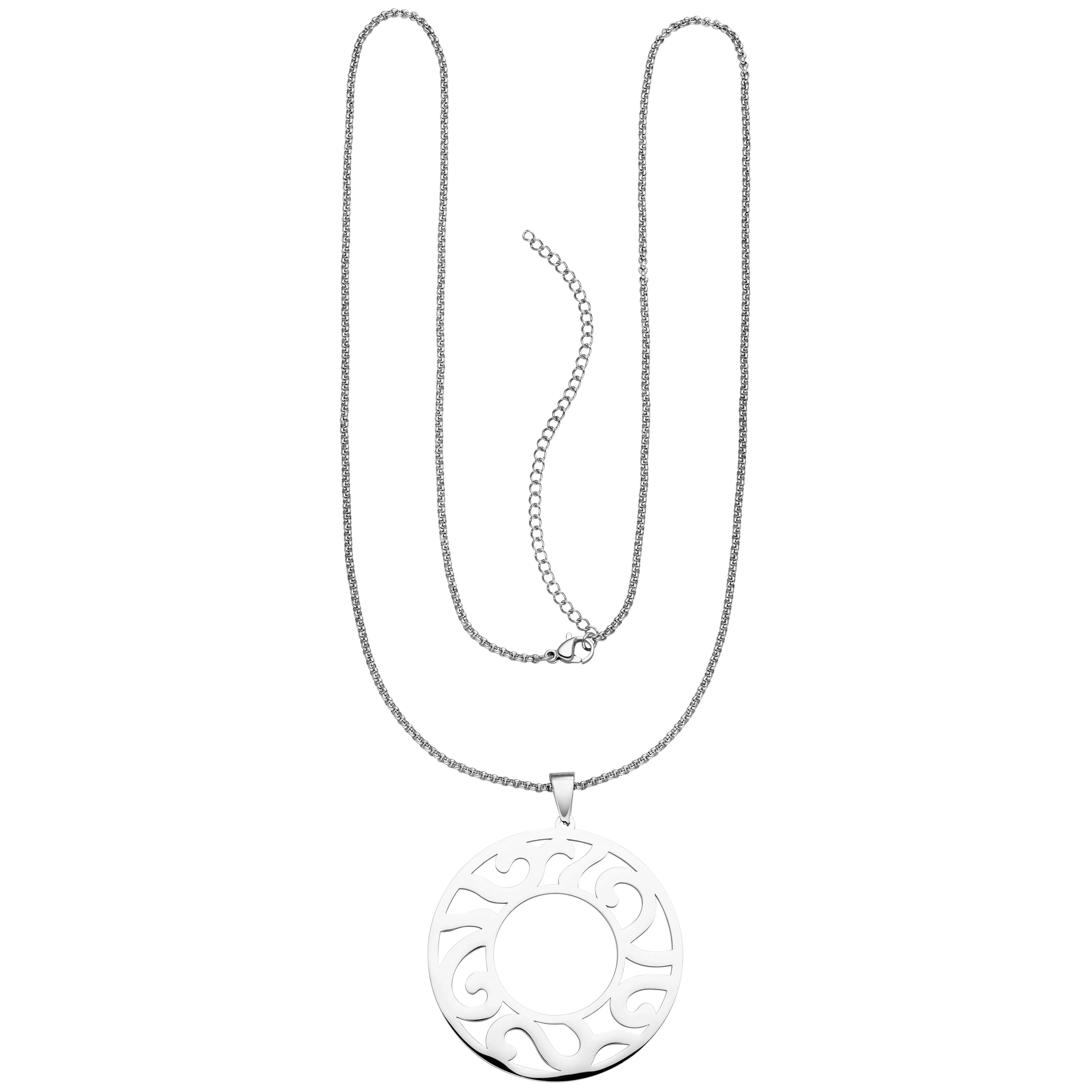 Collier Kette mit Anhänger Edelstahl 80 cm - Image 2