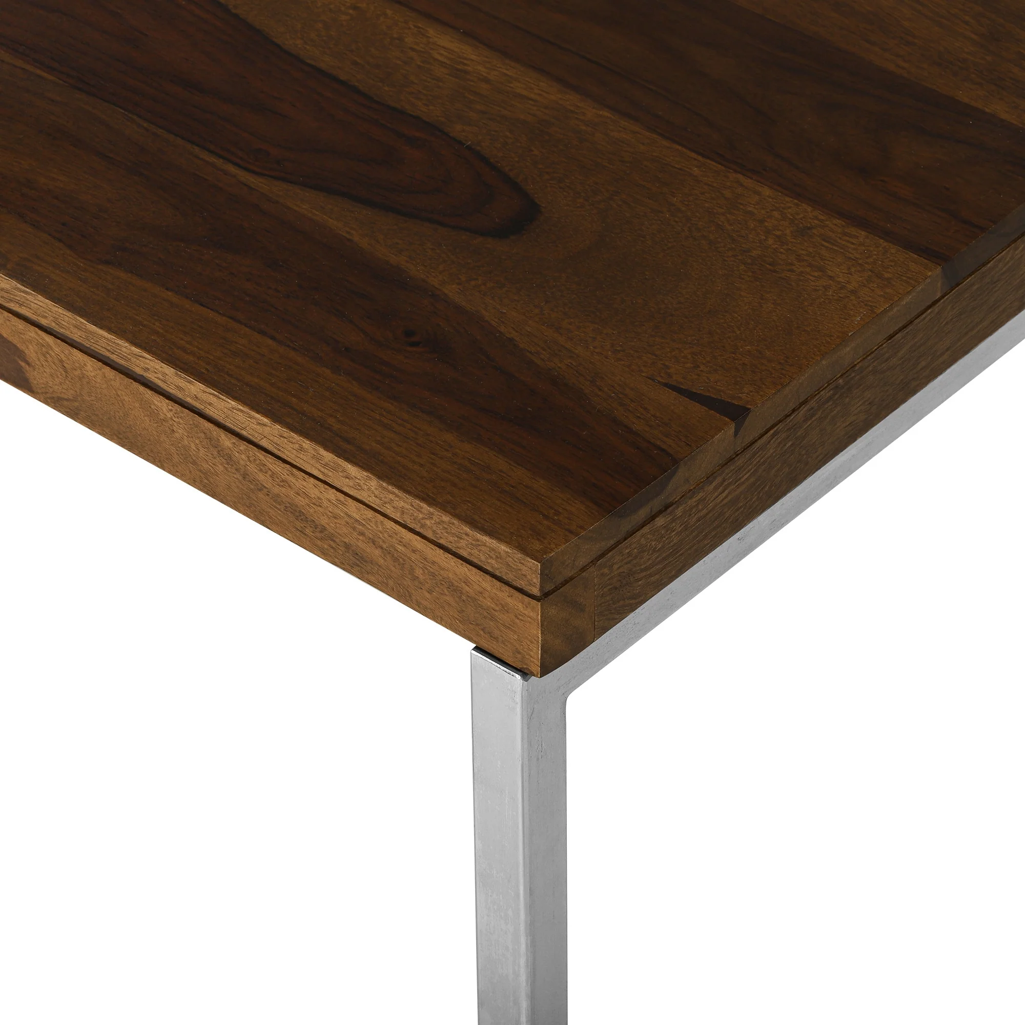 Couchtisch 120x40x60 cm Natur aus Sheesham Holz  WOMO-Design - Image 5