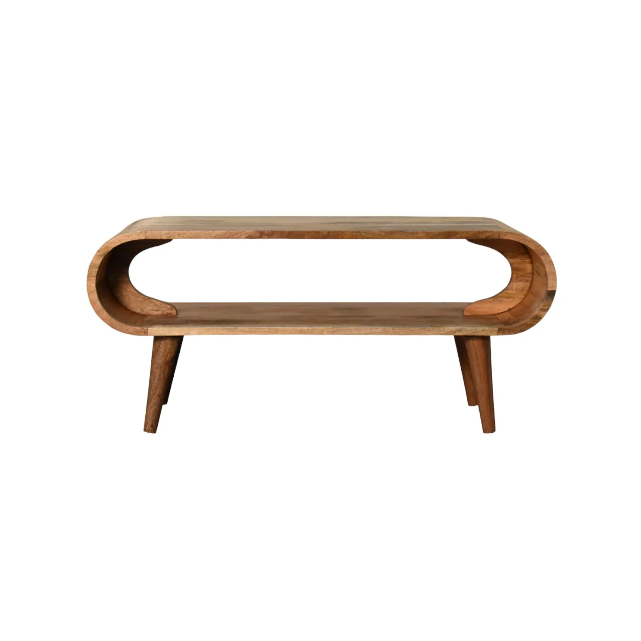 COUCHTISCH aus Massivholz mit Stauraum