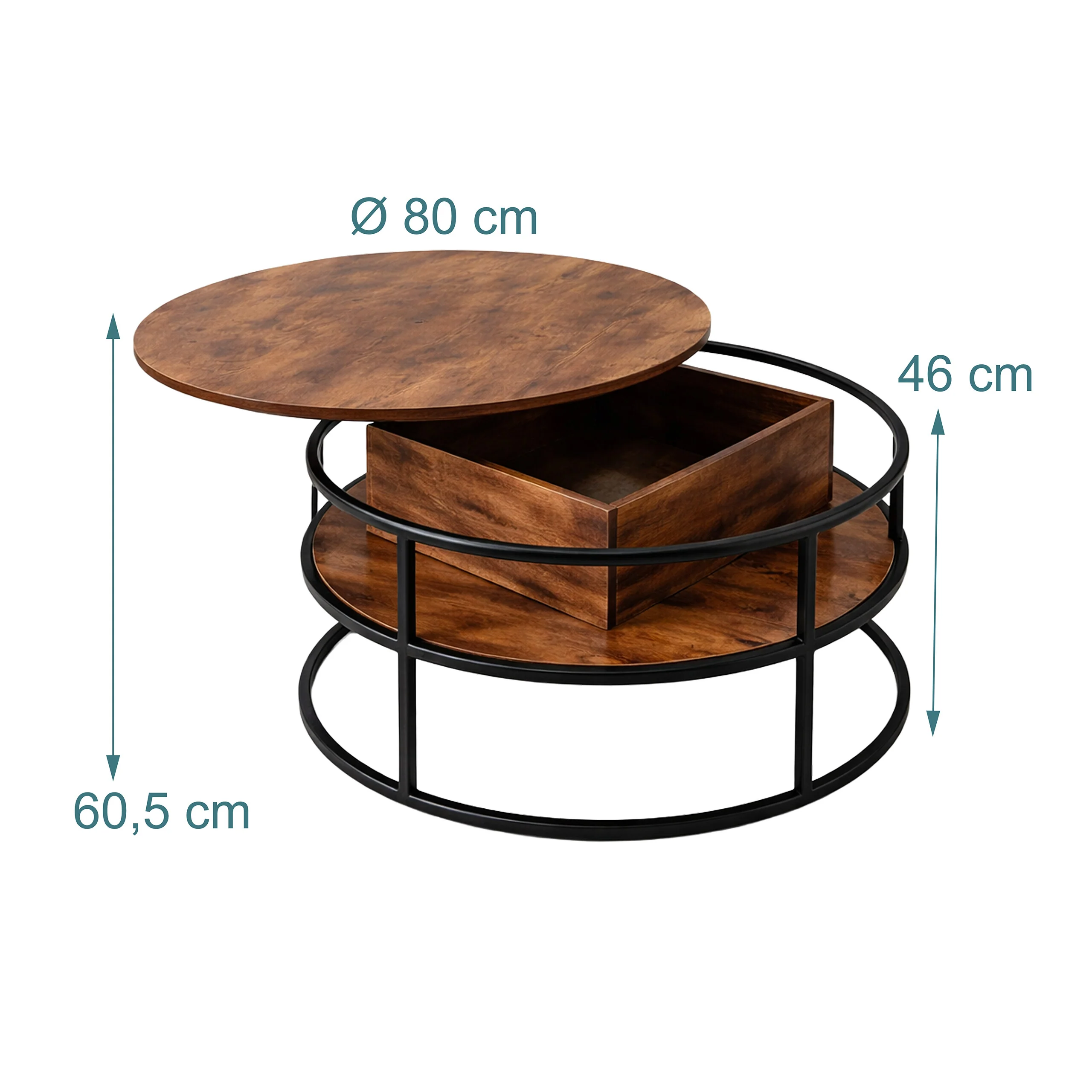 Couchtisch mit Hebeplatte & Stauraum - Image 16