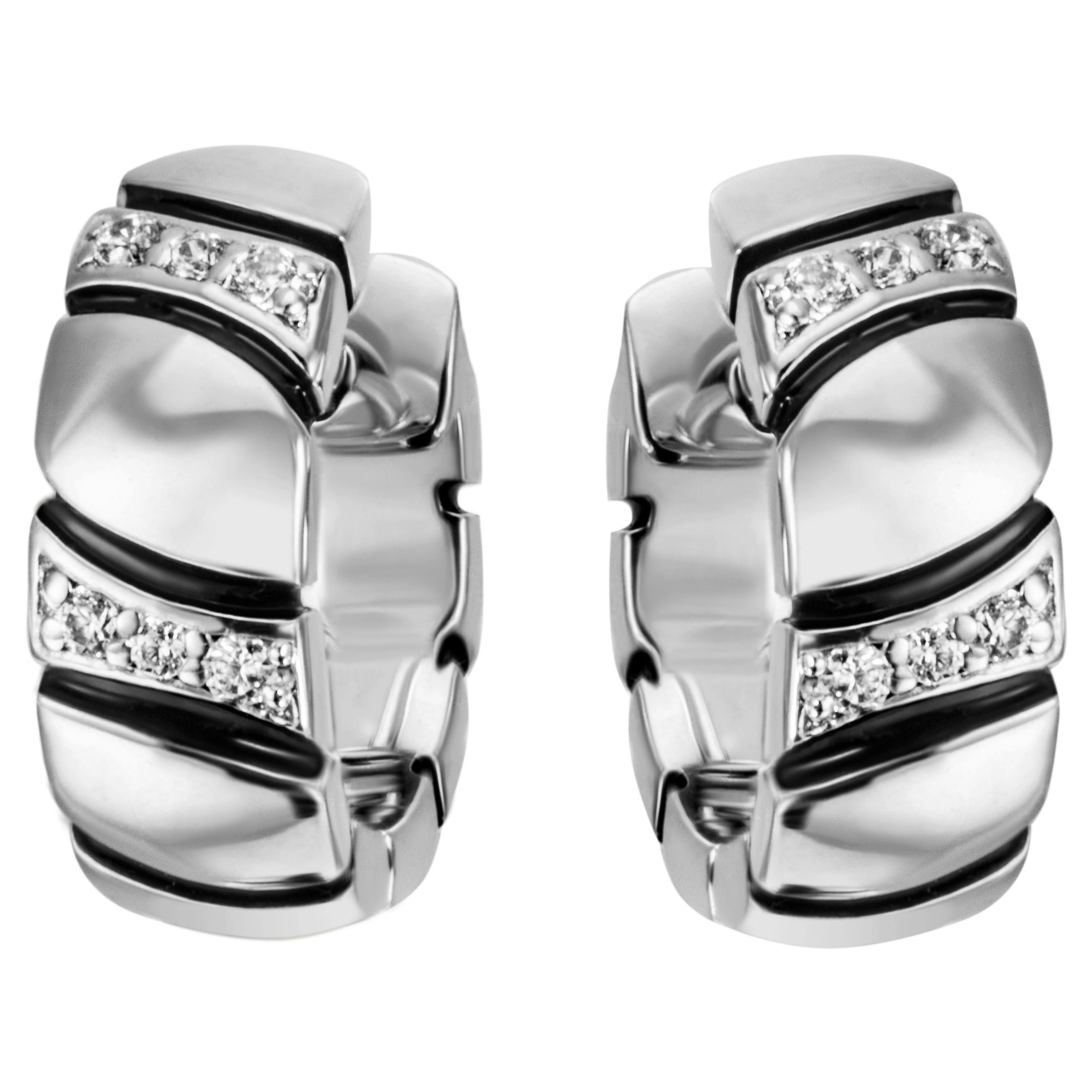 Creolen 925 Sterling Silber 12 Zirkonia Ohrringe Silbercreolen Silberohrringe - Image 2