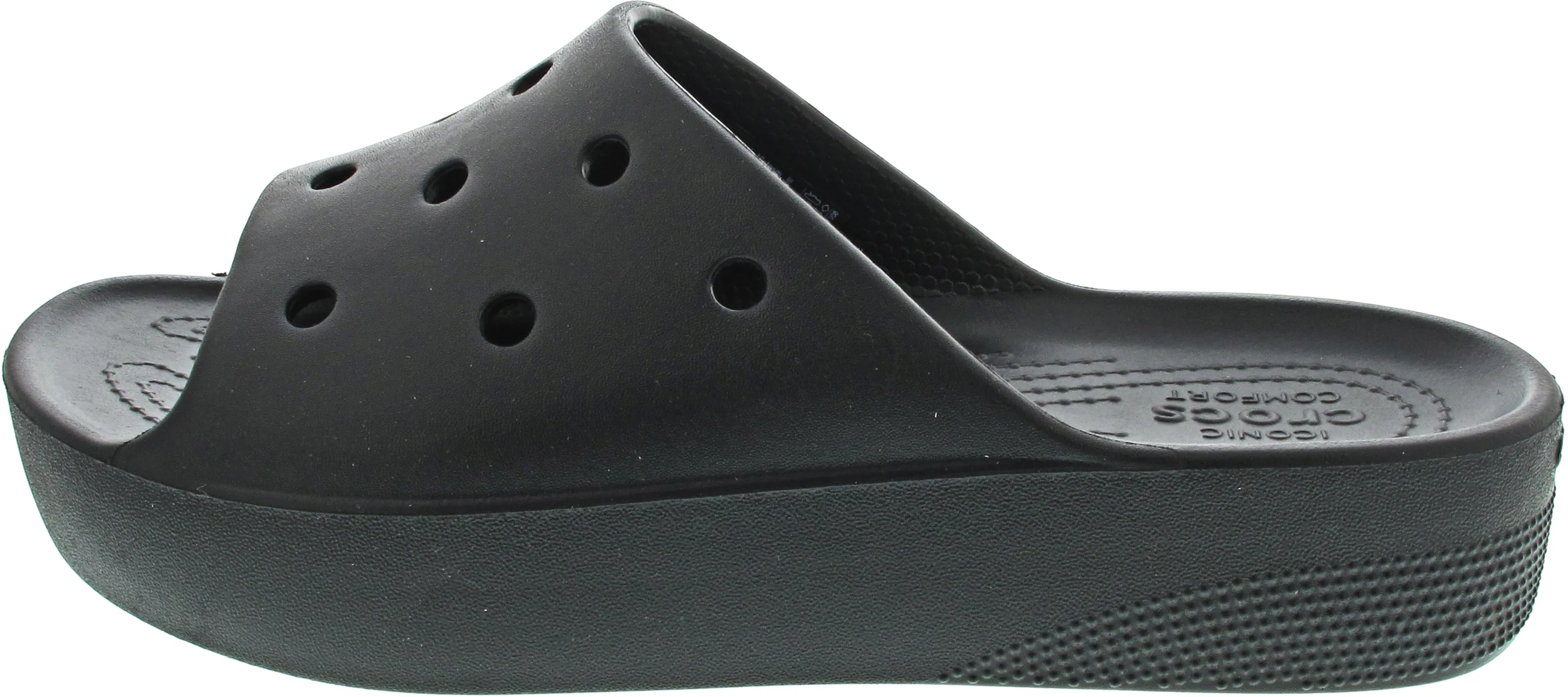 Crocs Classic Platform Slide Pantolette Schwarz - Image 3