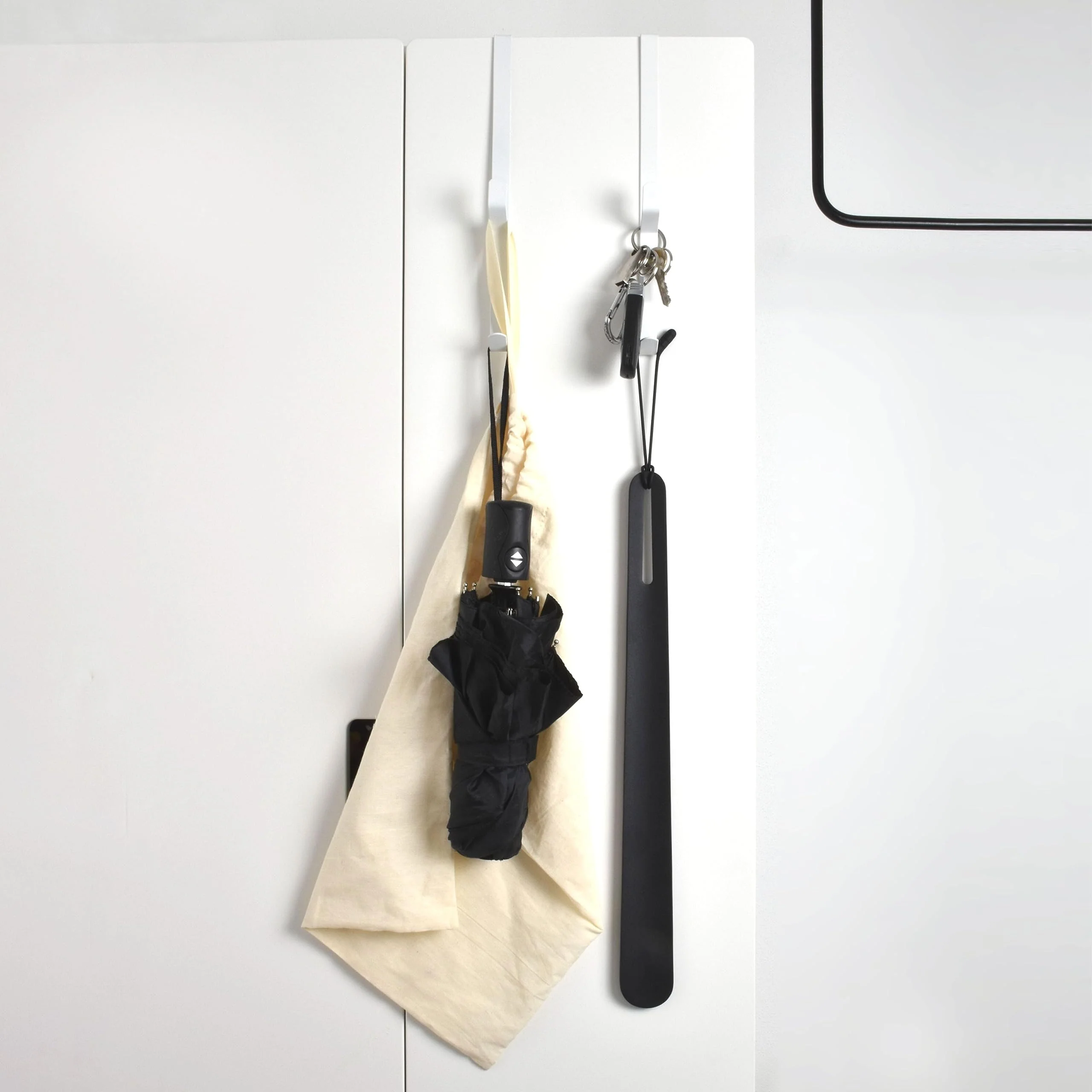 D&D Living® Türhaken zum Einhängen bis 16 mm | 4x Doppel Haken für Türgarderobe | - Image 4