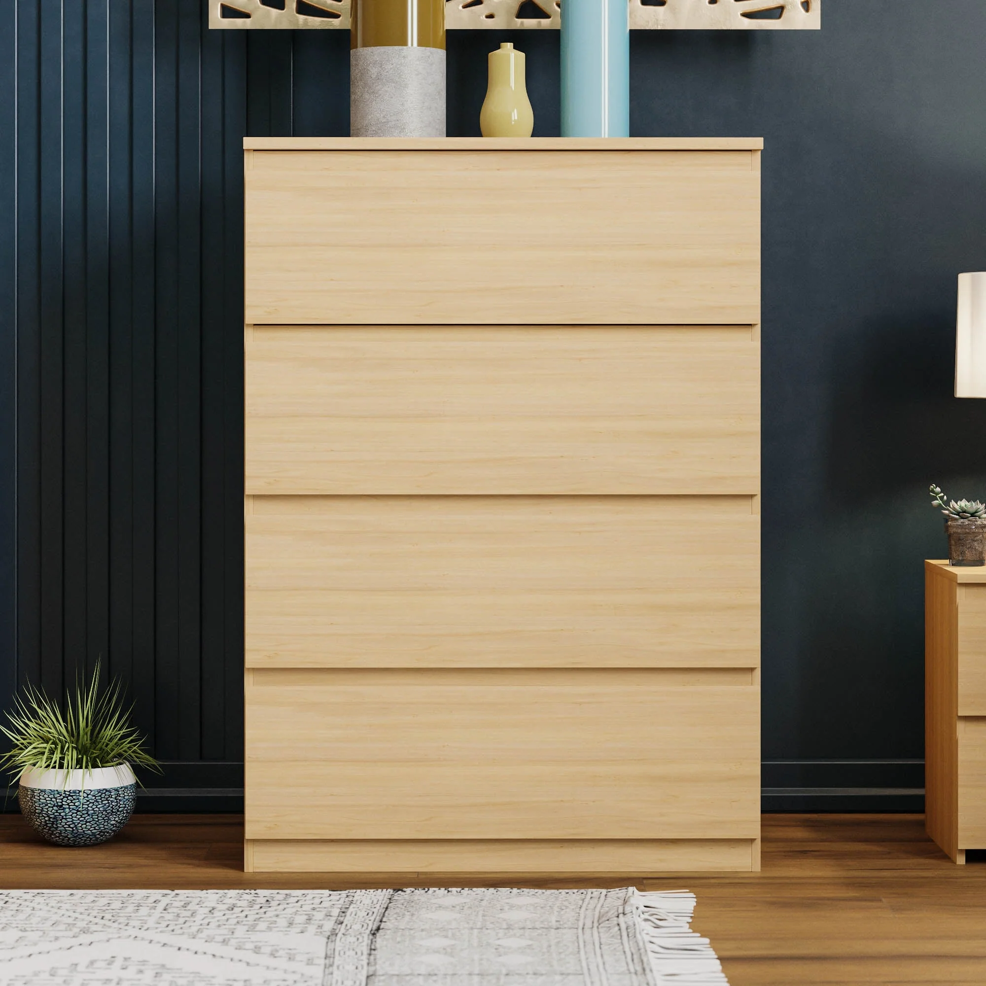 Denver Grün Kommode mit 4 Schubladen – Moderne Schlafzimmermöbel - Image 17