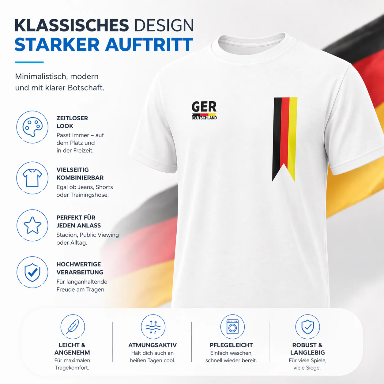 Deutschland T-Shirt WM 2026 – Fußball Weltmeisterschaft 2026 Shirt mit Flagge, WM Fan Shirt - Image 25