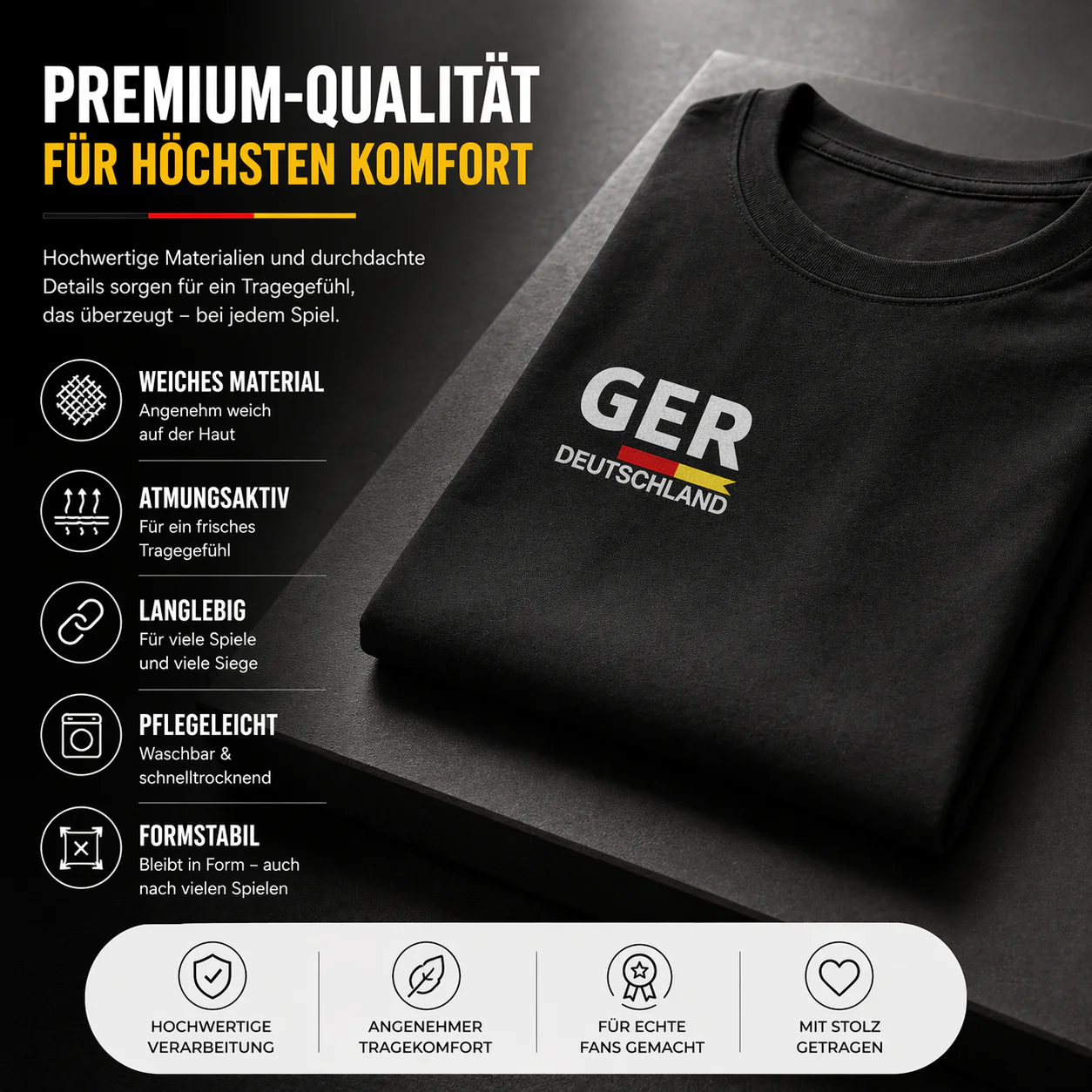Deutschland T-Shirt WM 2026 – Fußball Weltmeisterschaft 2026 Shirt mit Flagge, WM Fan Shirt - Image 9