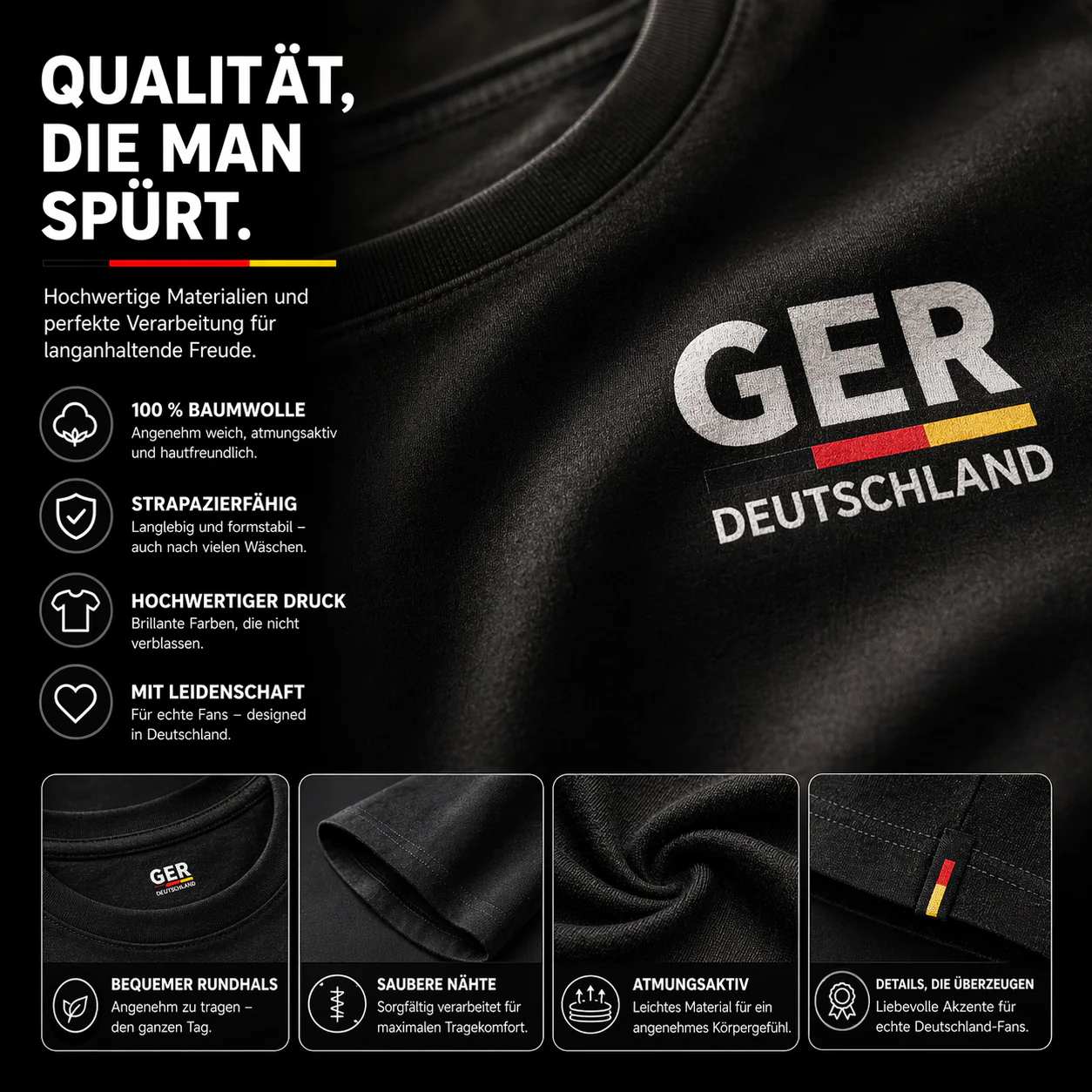 Deutschland Trikot WM 2026 - T-Shirt Herren & Damen - Weltmeisterschaft Shirt mit Flagge - Image 19