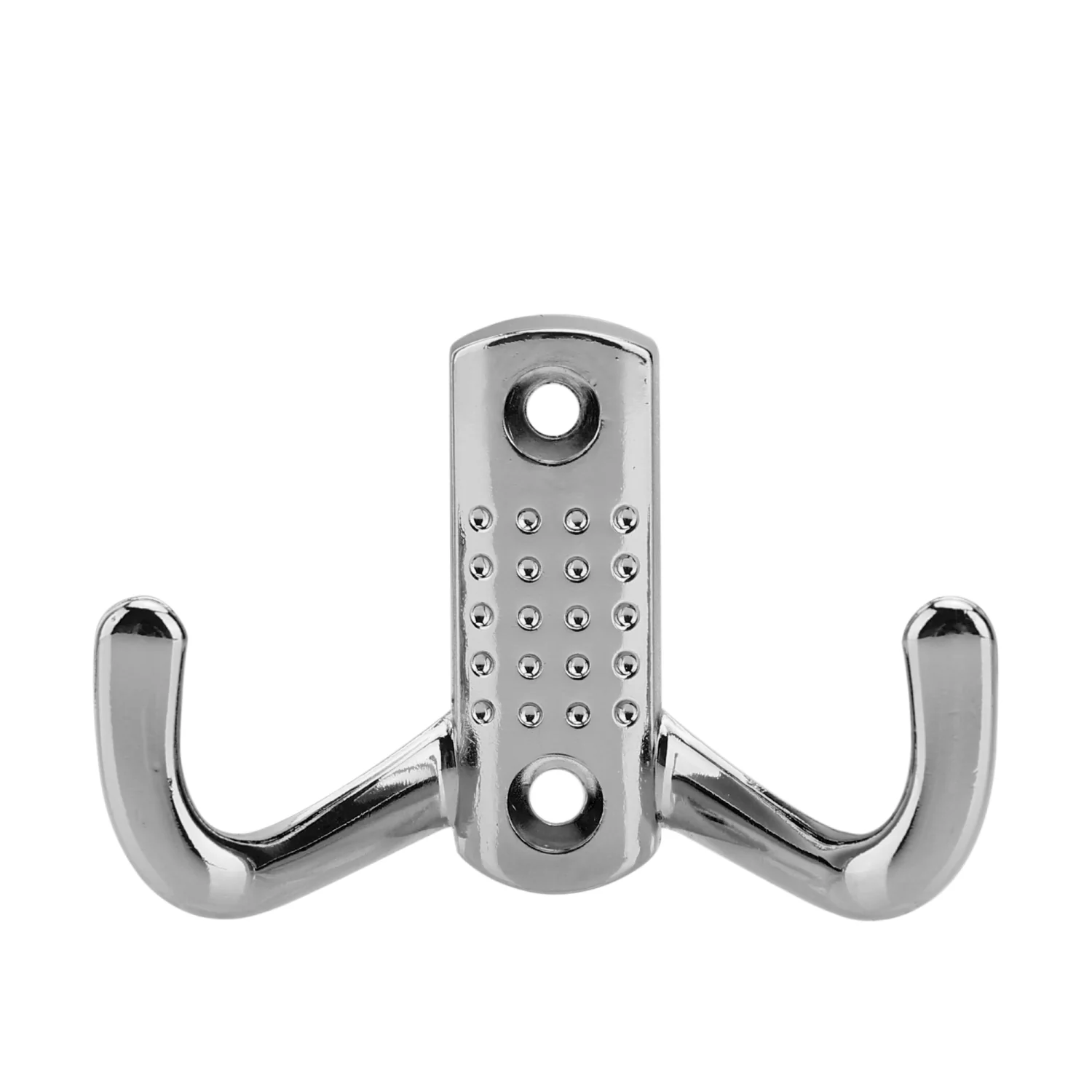 Doppel Garderobenhaken in Chrome - Design - 7 x 4.7 cm Kleiderhaken