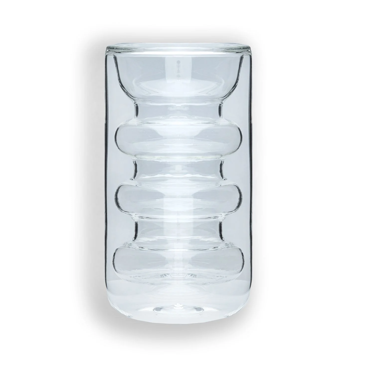 Doppelwandiges Thermo Glas - Rillen Style - 260ml - Teeglas Kaffeeglas Becher - Image 4