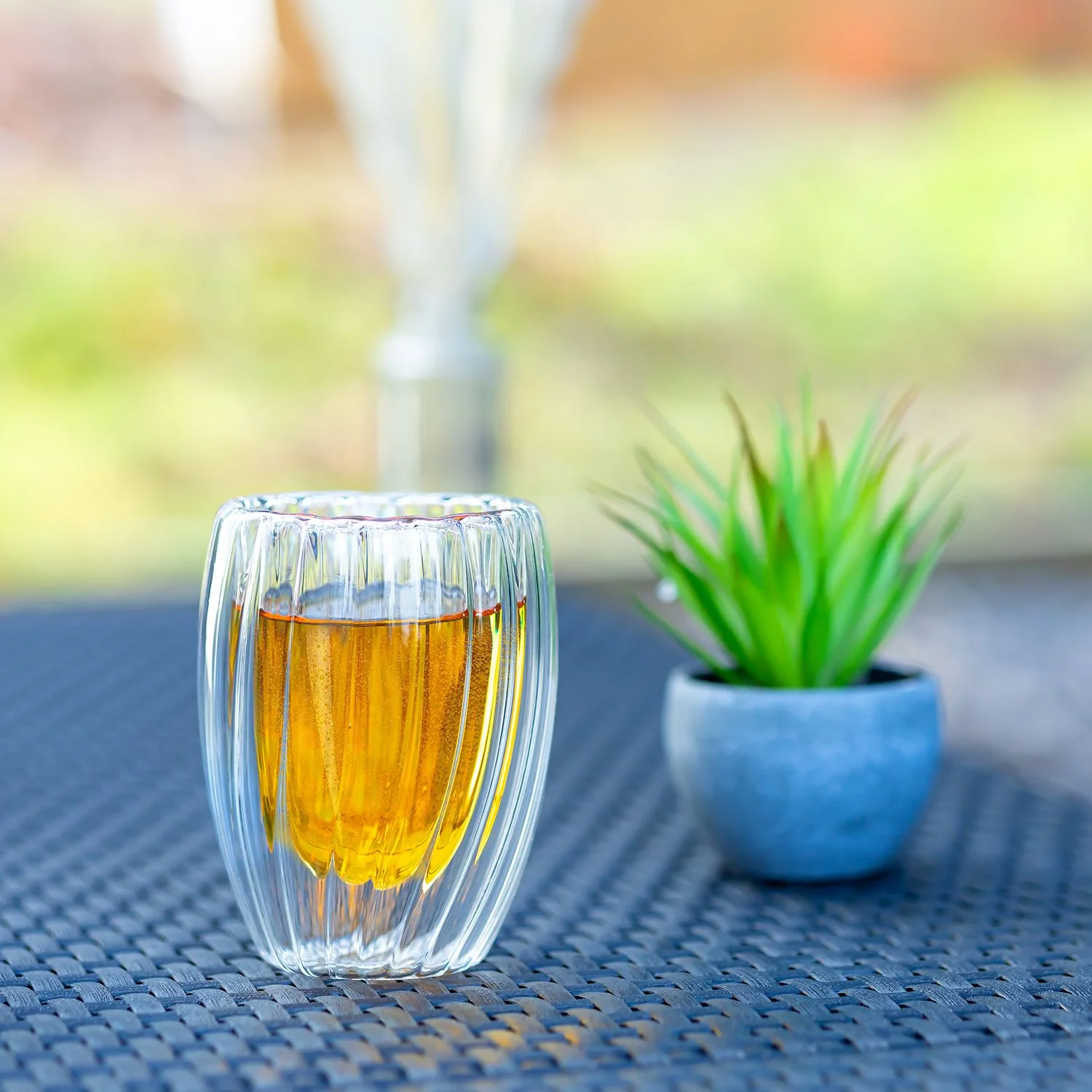 Doppelwandiges Thermo Glas - Striped Style - 210ml - Teeglas Kaffeeglas Becher - Image 14