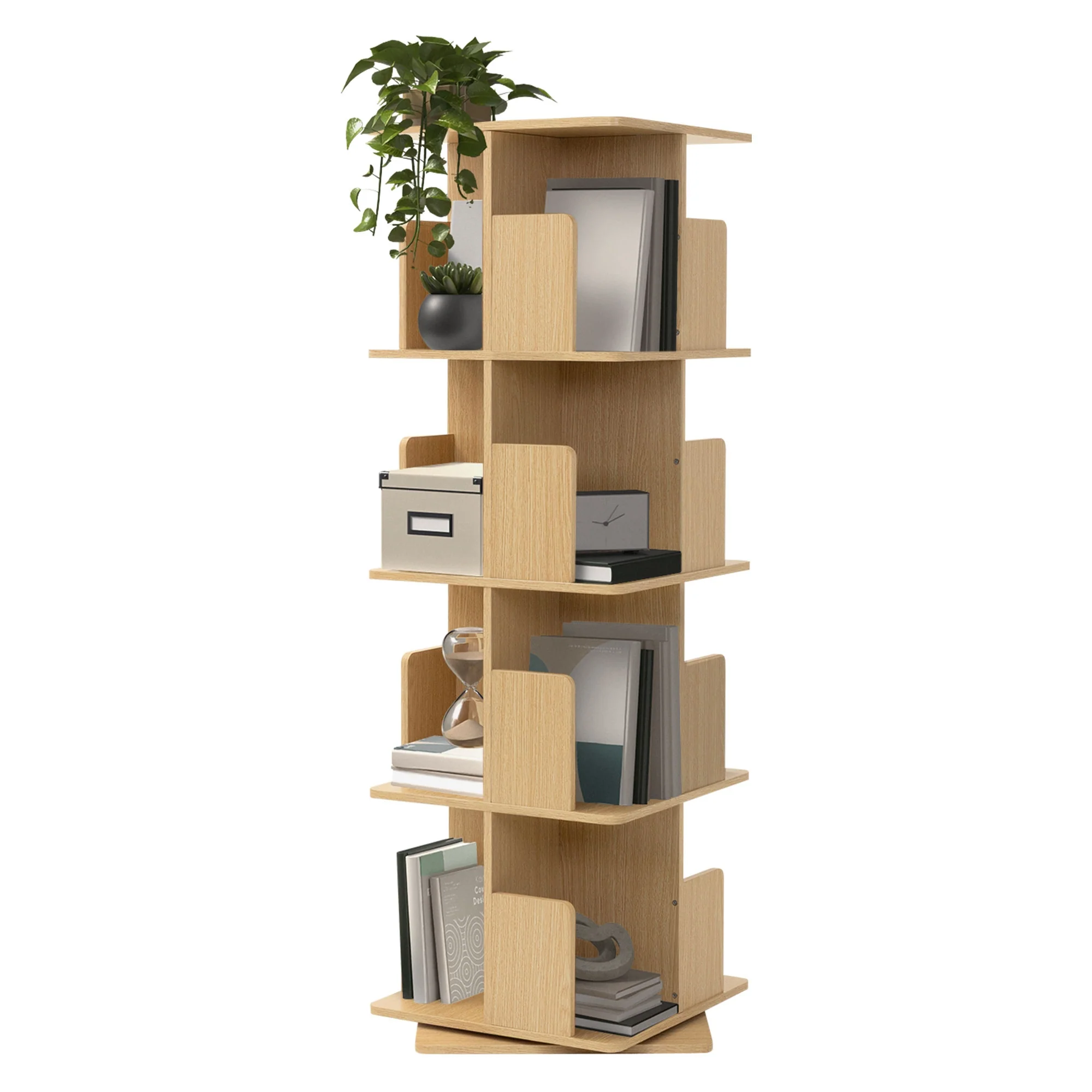 Drehbares Bücherregal Kinder, 12 Fächer, 40x94x40 cm, freistehend, 360 Grad Drehung - Image 54