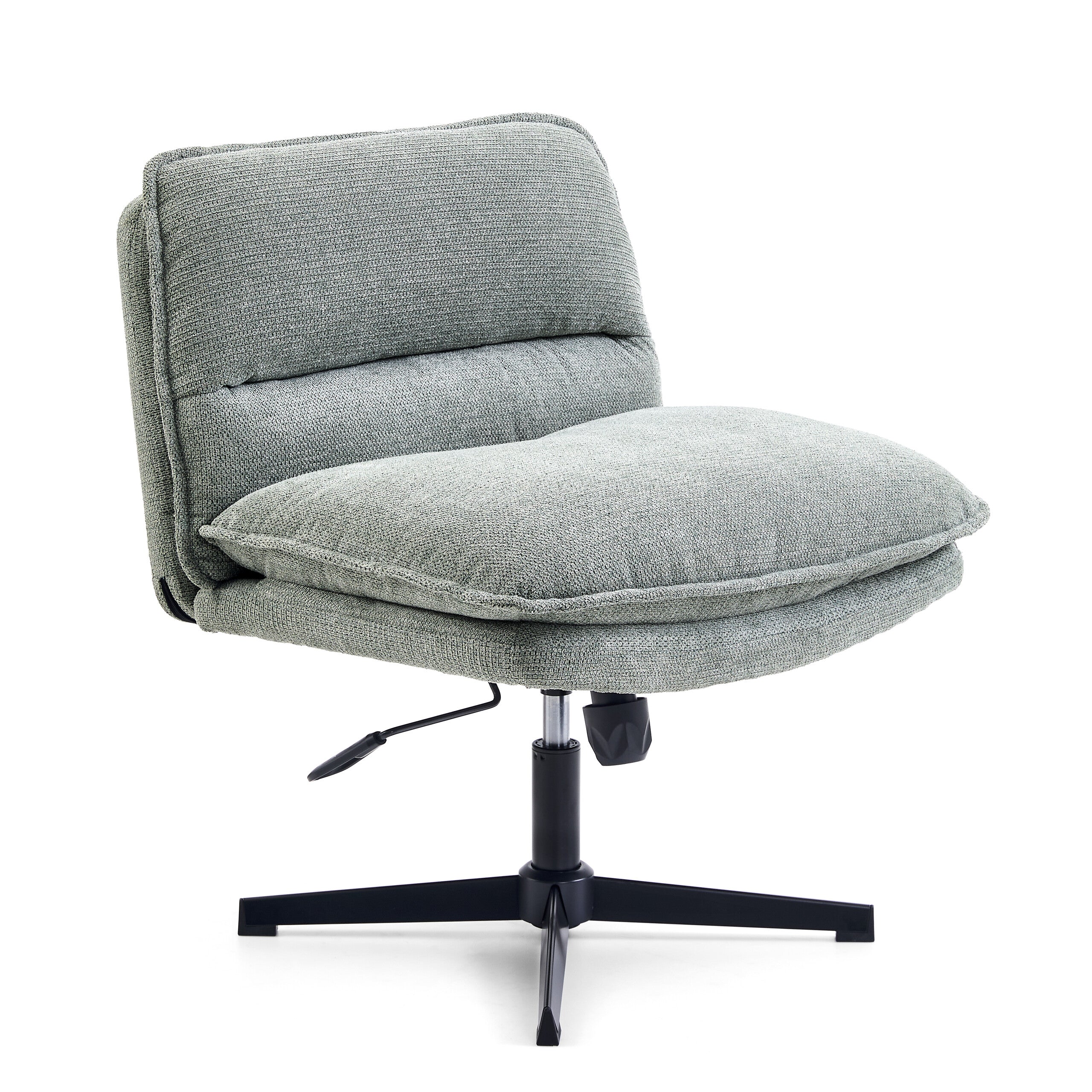 Drehstuhl Schneidersitz / Loungesessel Criss Cross 20 Stoff hellgrau hjh LIVING - Image 18