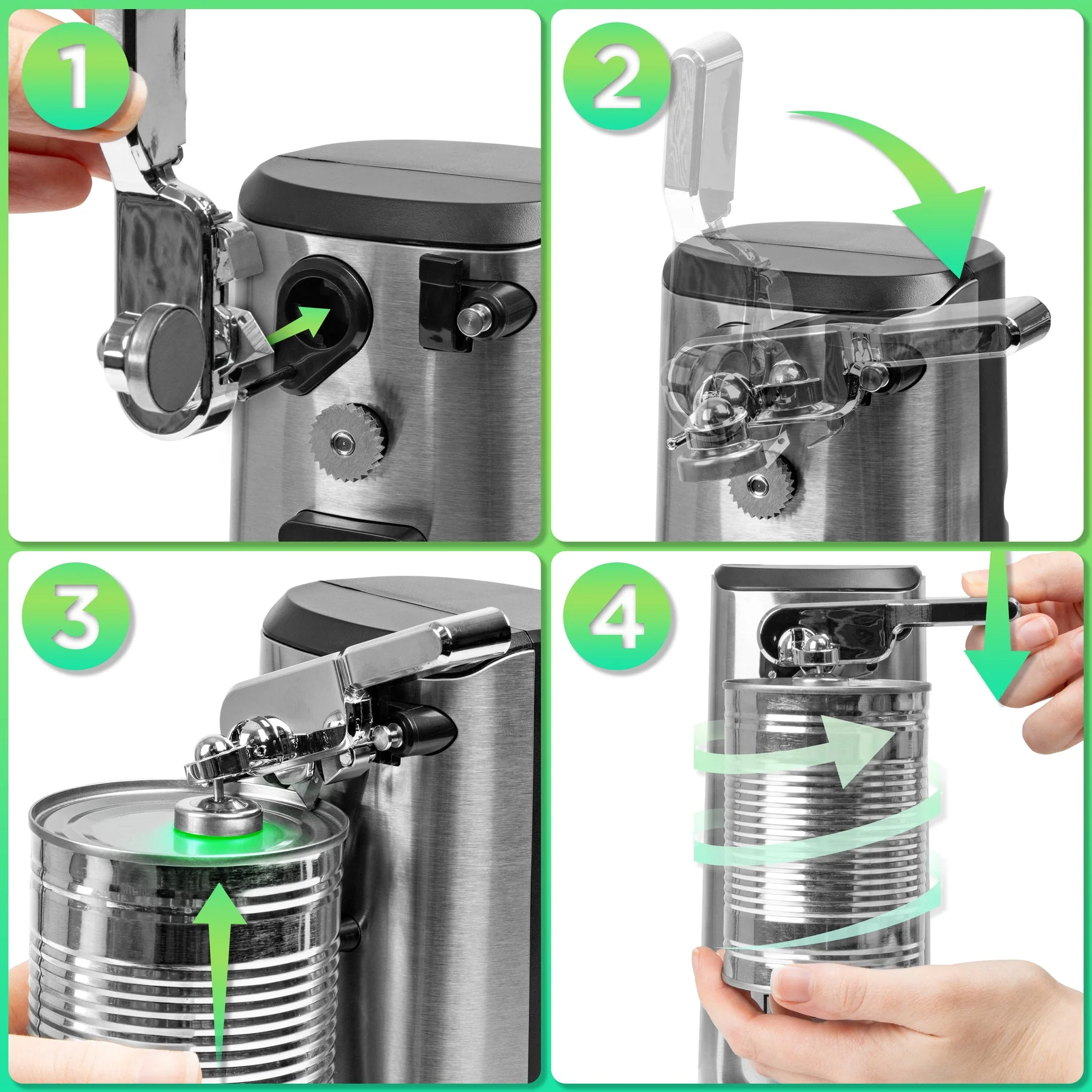 Duronic CO60 Dosenöffner, elektrischer Büchsenöffner für 600ml Konservendosen - Image 7