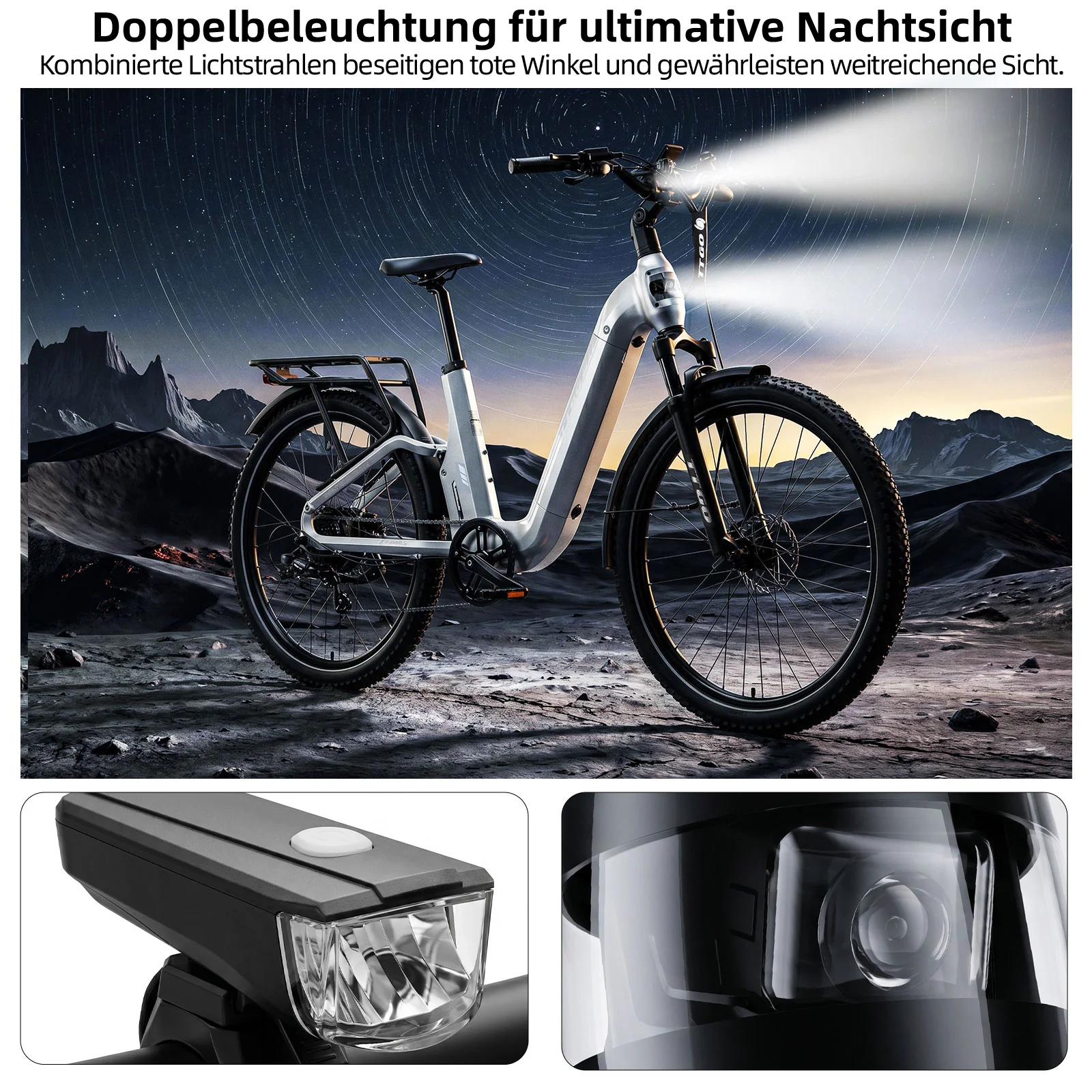 E-SUVO 27,5" 48V 250W Hinterradmotor 70Nm 48V15Ah Akku 100-120km Reichweite E-Bike mit Vollfederung - Image 24