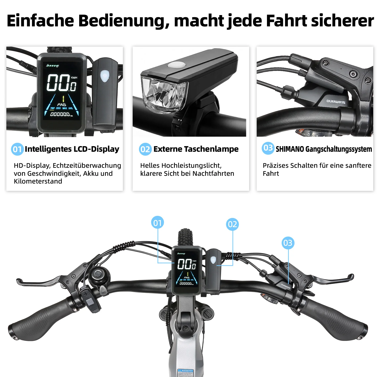 E-SUVO 27,5" 48V 250W Hinterradmotor 70Nm 48V15Ah Akku 100-120km Reichweite E-Bike mit Vollfederung - Image 4