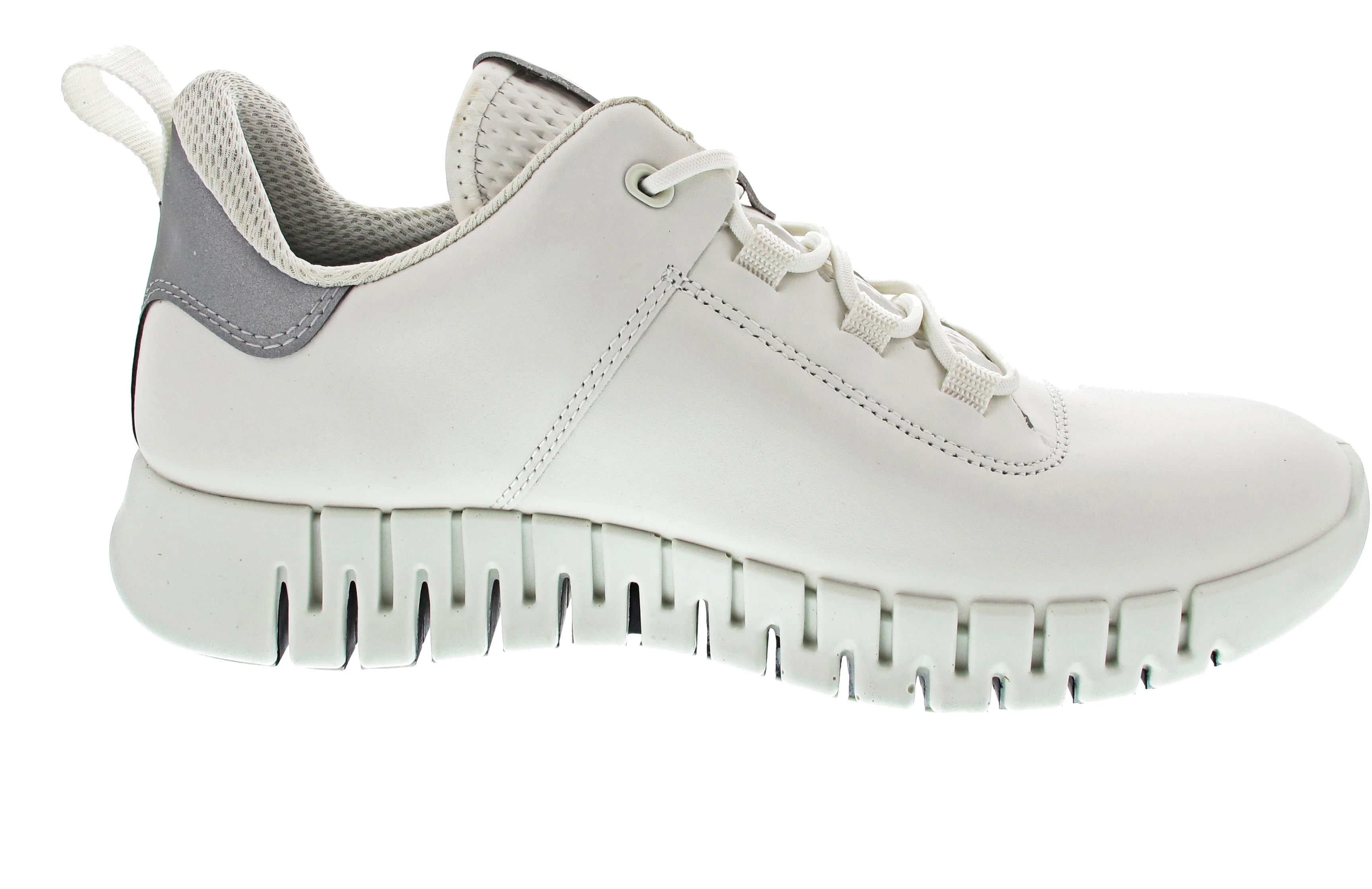 Ecco Gruuv Sneaker Lea sportlicher Schnürer Weiß - Image 10