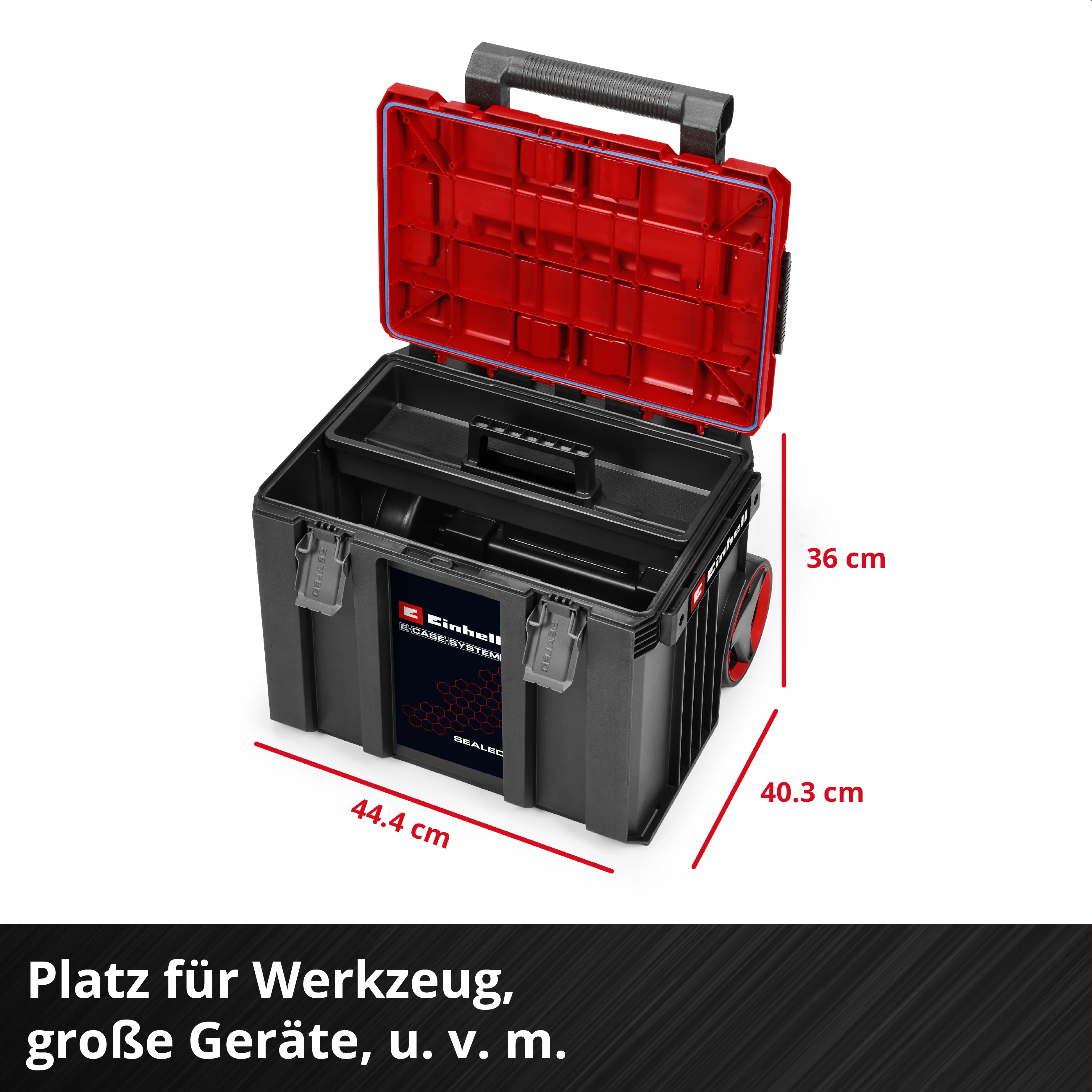 Einhell Systemkoffer E-Case L with wheels SEALED - Image 5