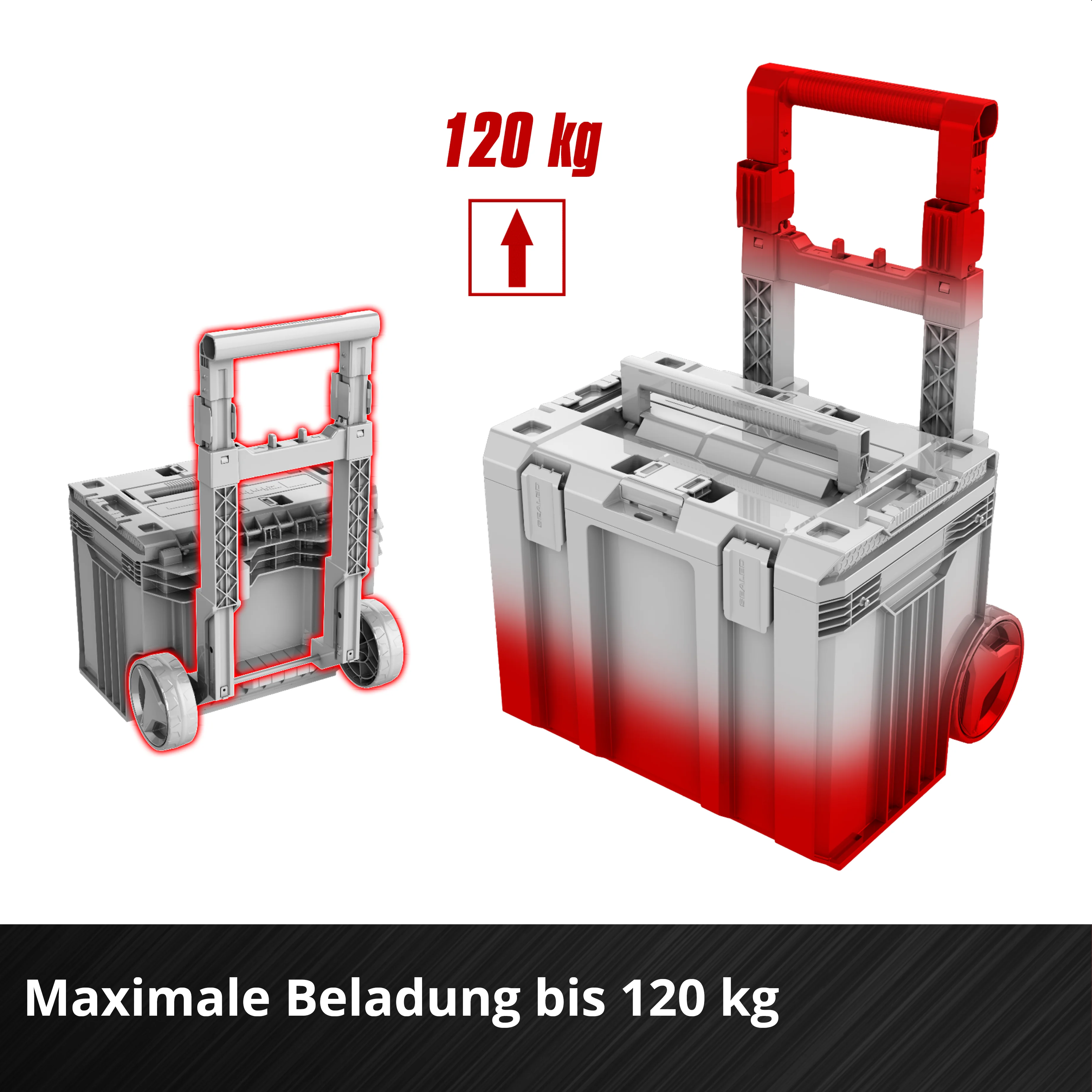 Einhell Systemkoffer E-Case L with wheels SEALED - Image 6