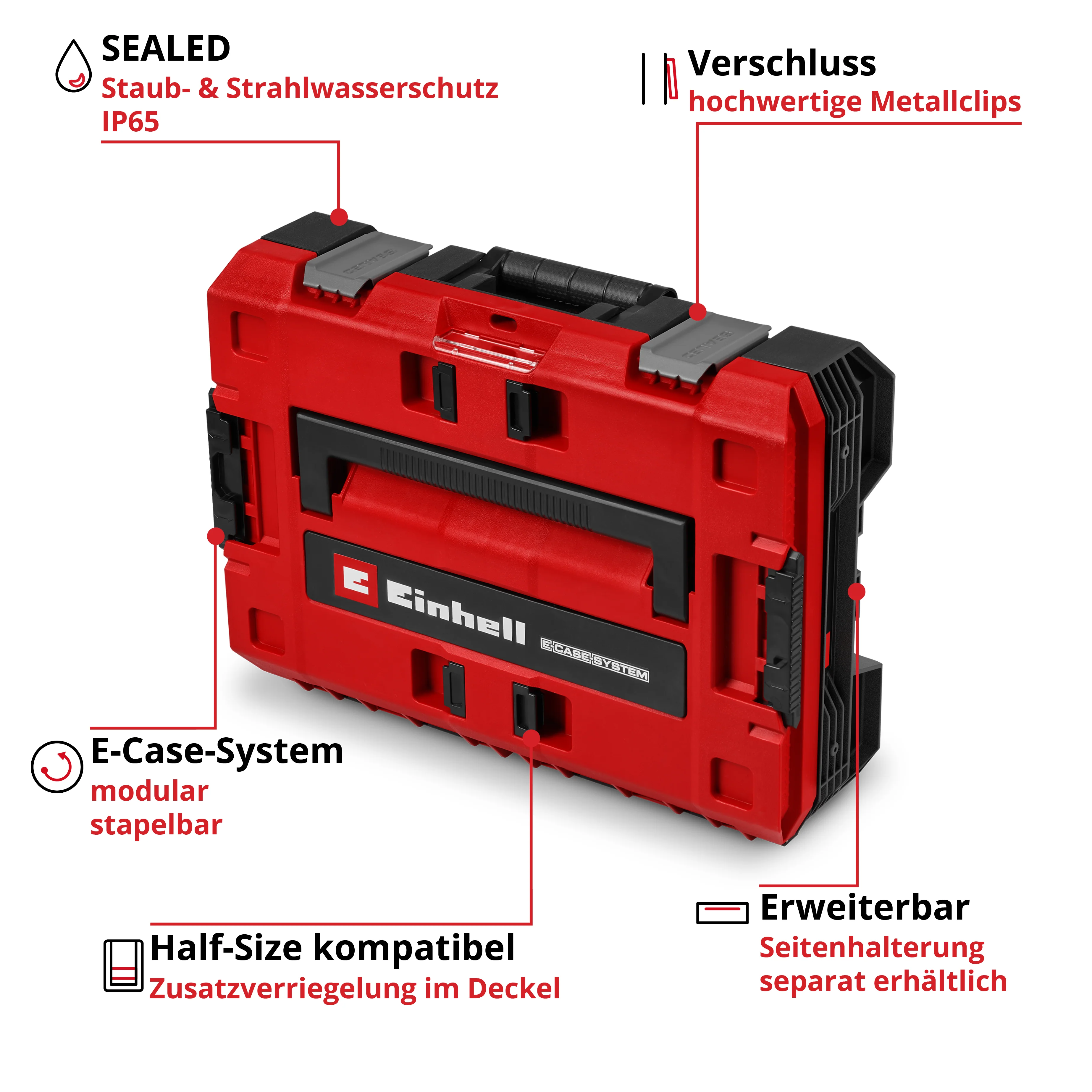 Einhell Systemkoffer E-Case S-F SEALED - Image 3