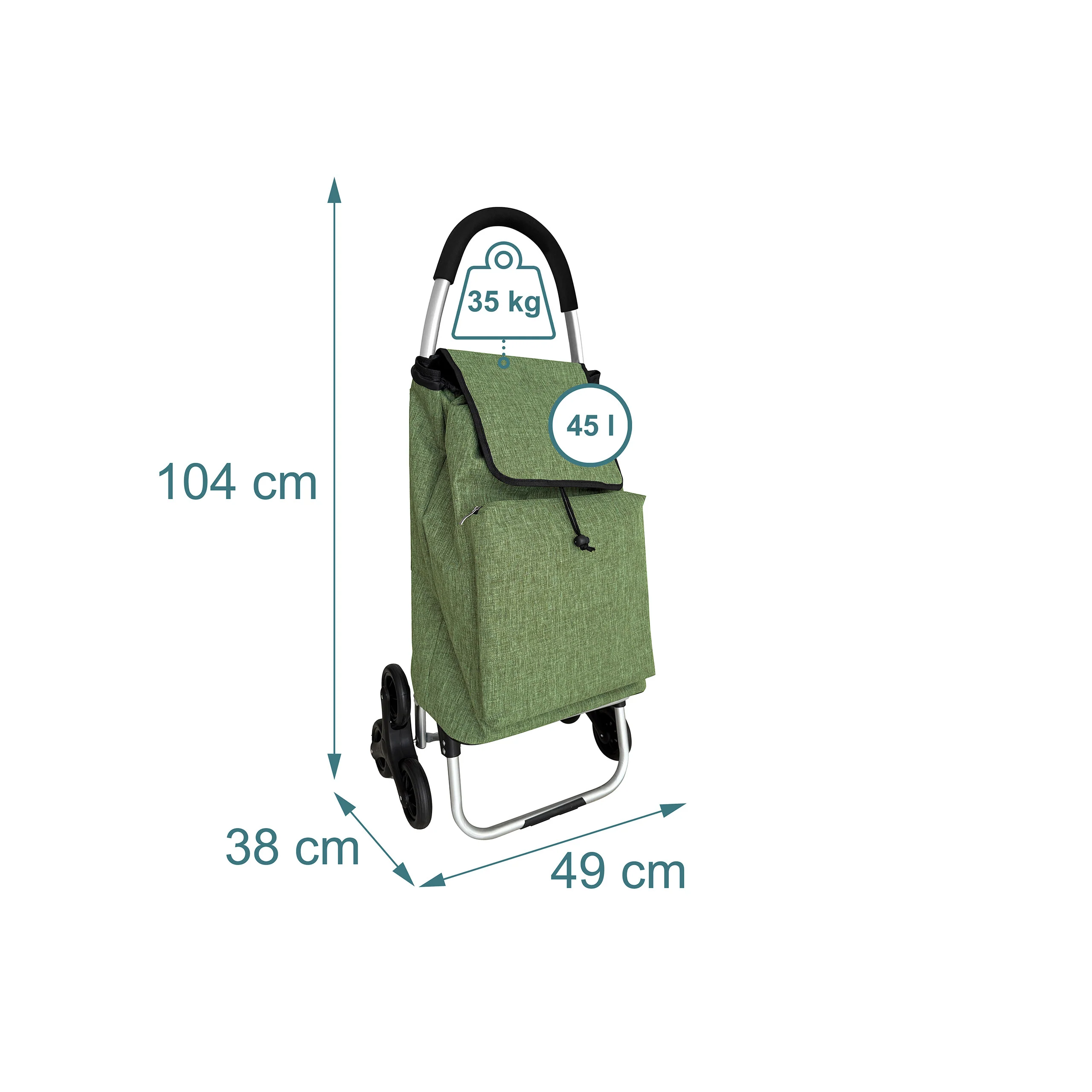 Einkaufstrolley Treppensteiger 45 l - Image 10