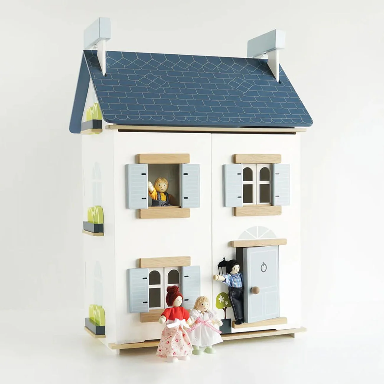 Elegantes Holz-Puppenhaus mit drei Etagen und modernem Design - Image 3