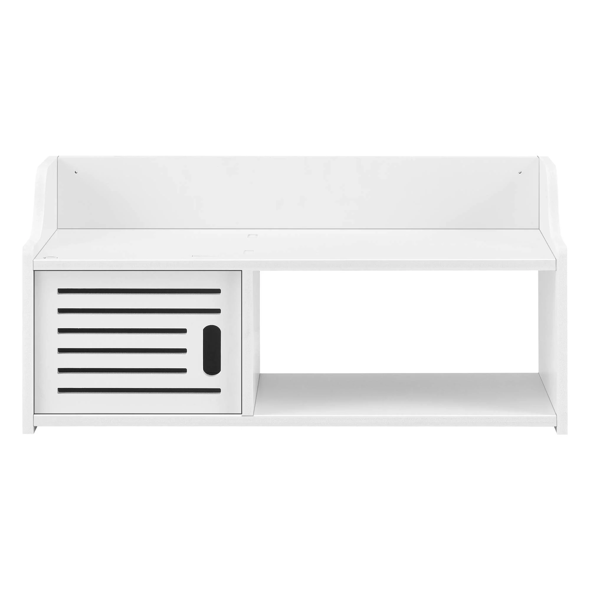 [en.casa] Badezimmer Hängeschrank Norberg Badschrank 28x62x25cm WPC Wandschrank Weiß - Image 4