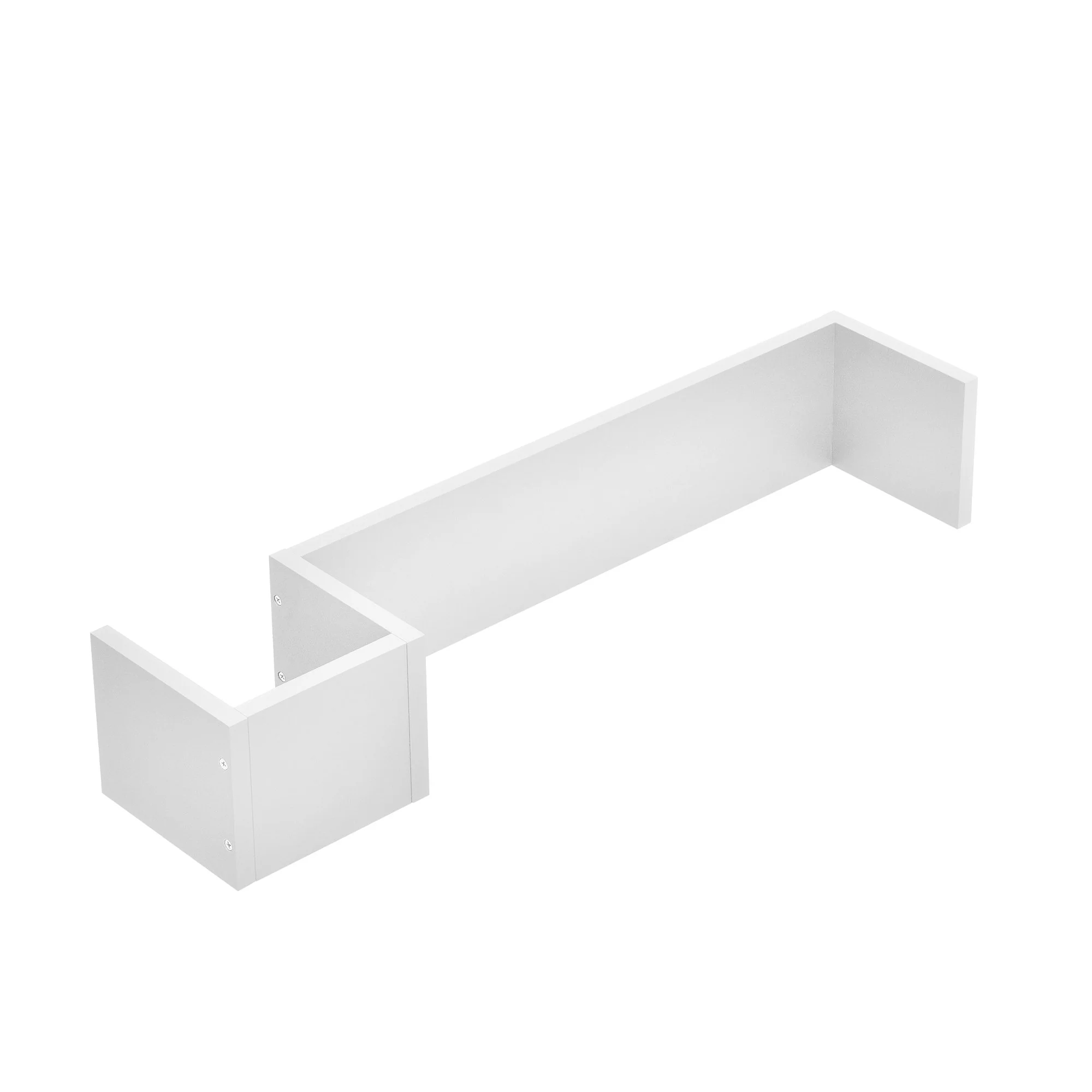 [en.casa] Stylisches Wandregal weiß matt im Retro-Design - Image 3