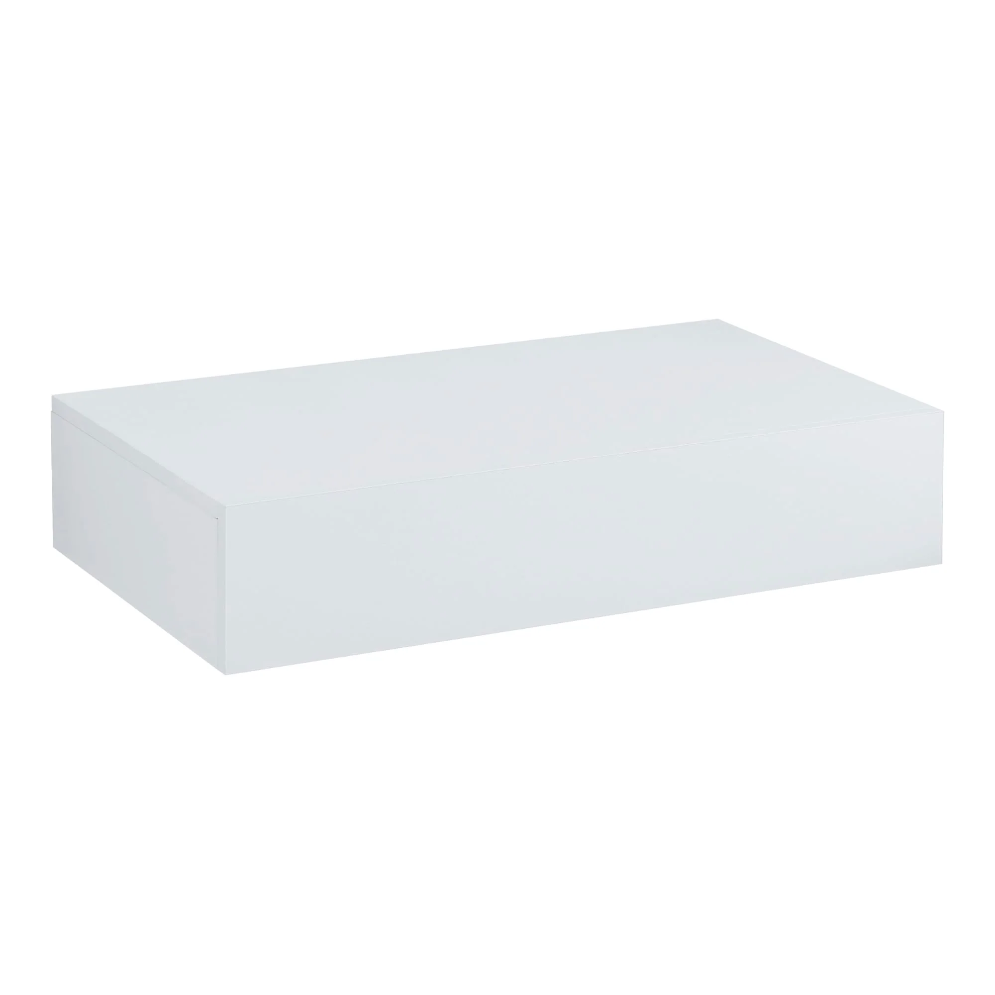 [en.casa] Wandregal Kärsämäki mit Schublade Hängeregal Weiß 60 x 35 x 12 cm Wandboard - Image 4
